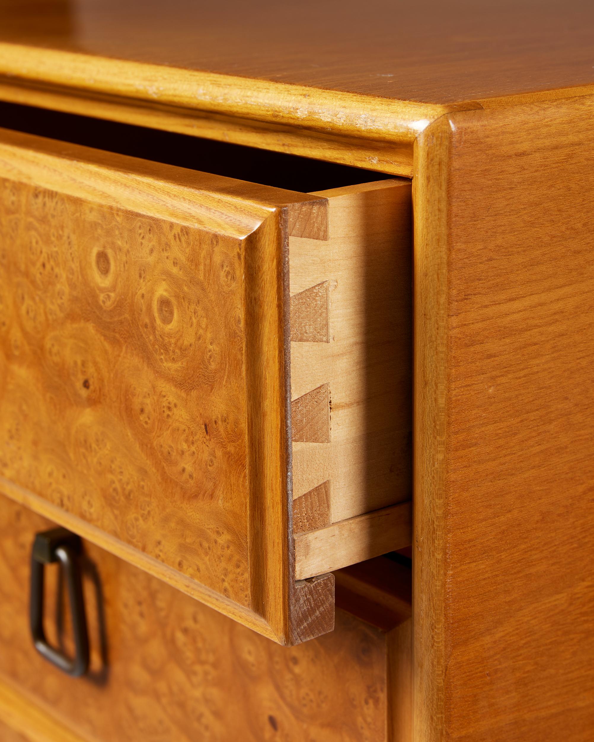 Elm Chest of drawers model 146 designed by Carl-Axel Acking from the 1940s 5