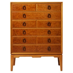 Elm Chest of drawers model 146 designed by Carl-Axel Acking from the 1940s