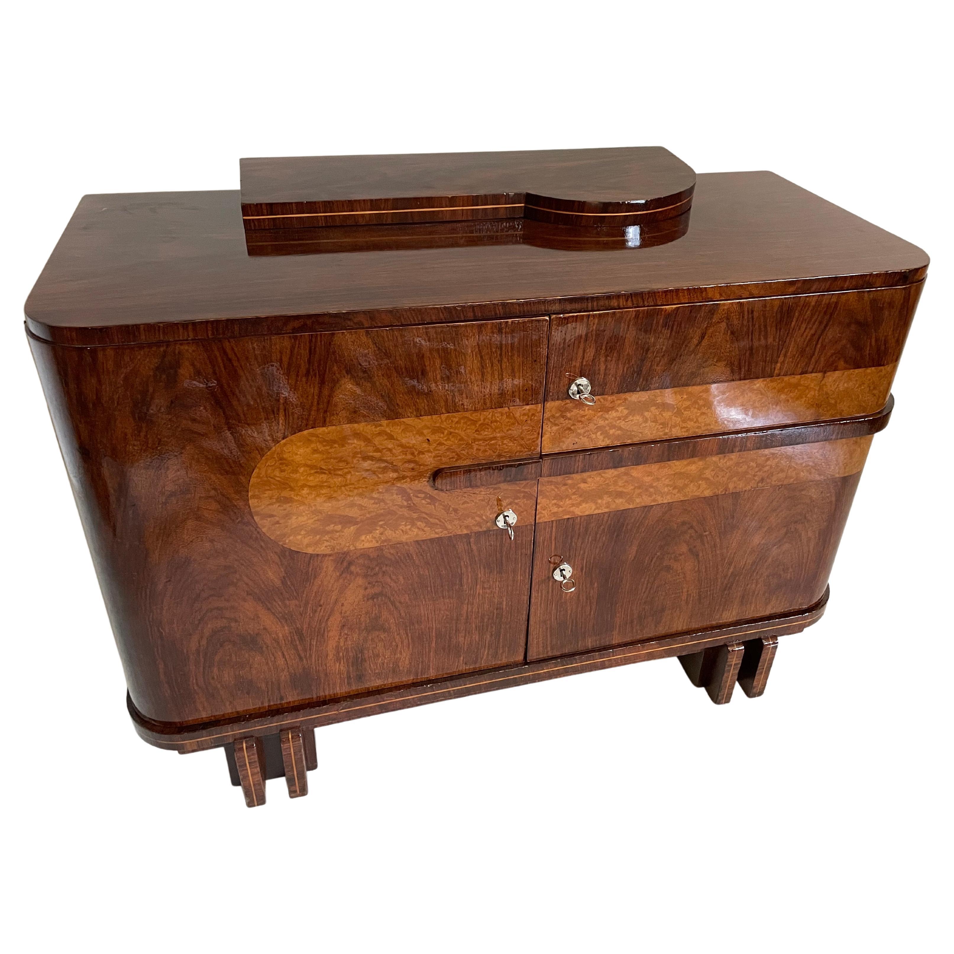 Rare Custom Donald Deskey Art Deco Chest of Drawers For Sale at 1stDibs