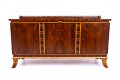 Chest of drawers - Art Deco buffet, Poland, 1940s.