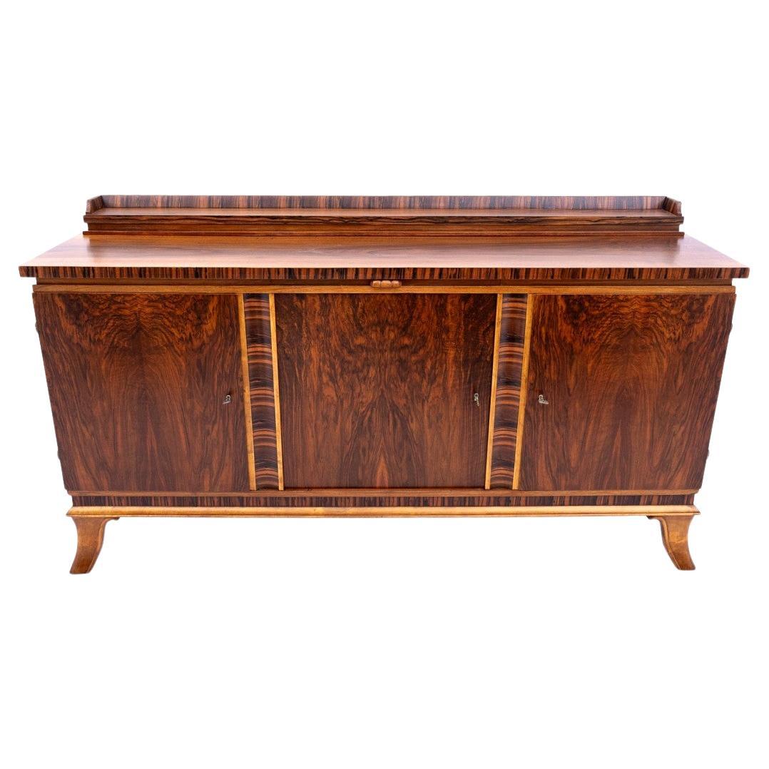 Chest of drawers - Art Deco buffet, Poland, 1940s.