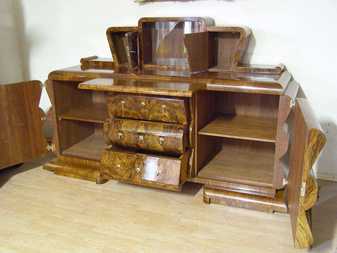 Noce Cassettiera Art Deco in vendita