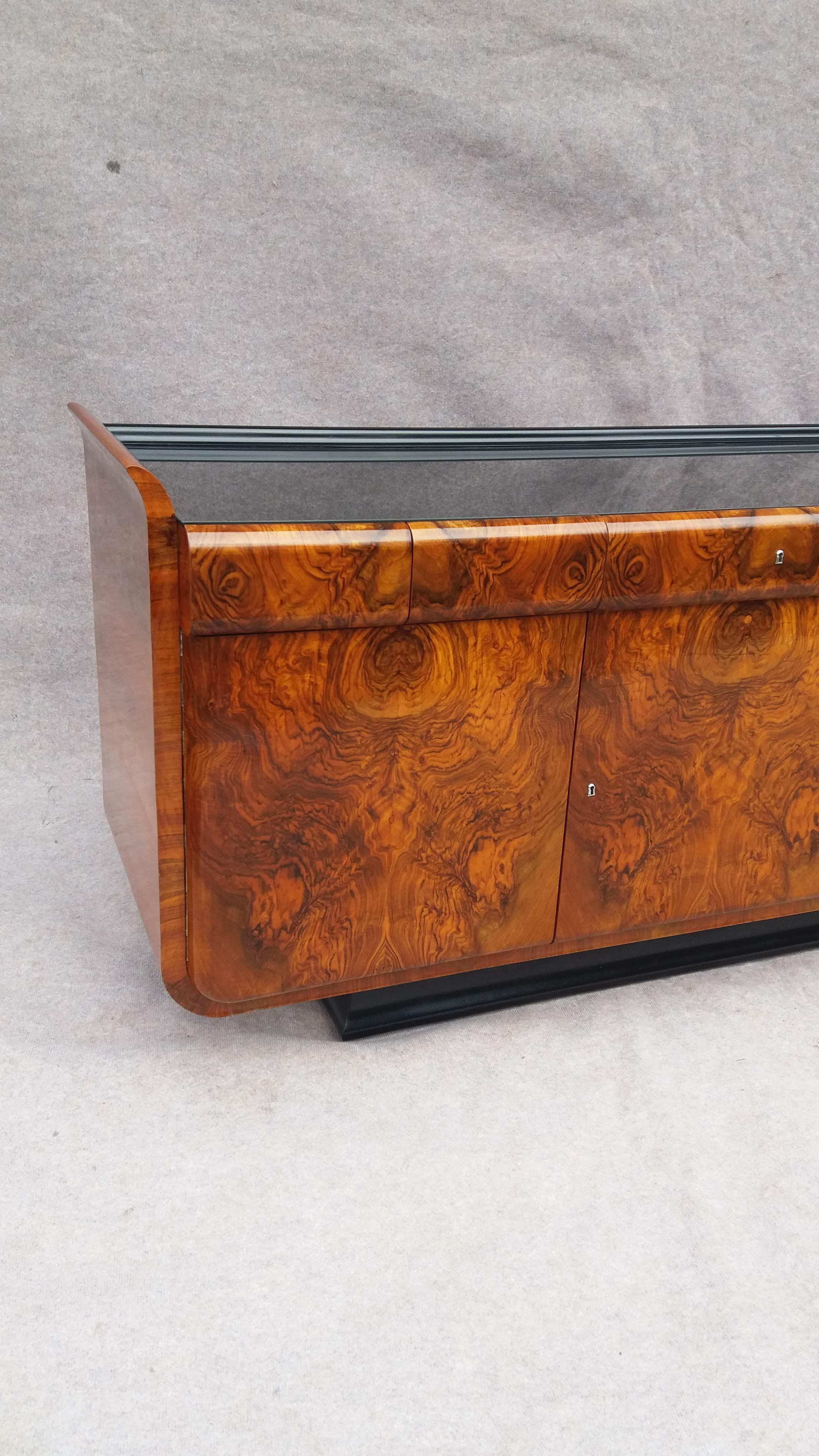 Mid-20th Century Chest of Drawers Art Deco J.Halabala For Sale