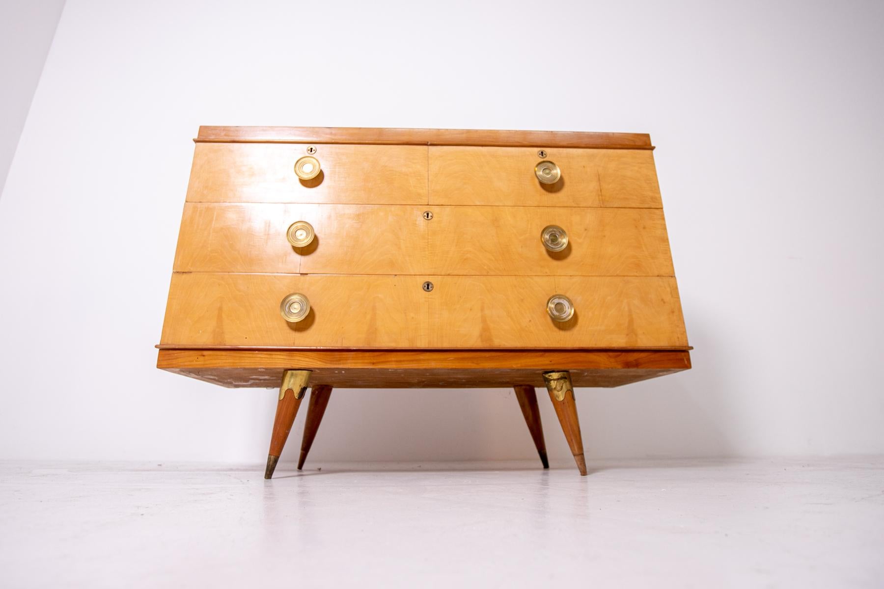Mid-Century Modern Chest of Drawers Attributed to Gio Ponti, 1950s