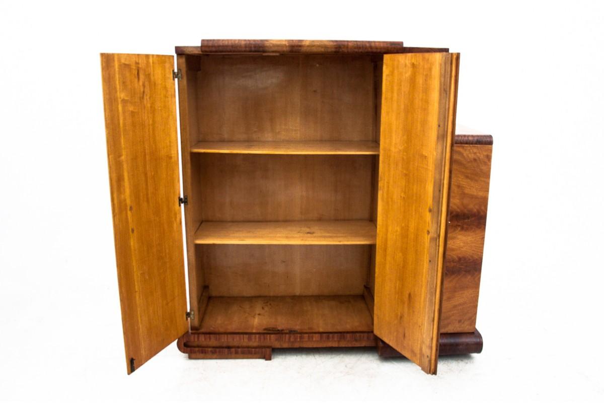 Mid-Century moderno Cassettiera - bar in stile Art Déco, Polonia, anni 1950. in vendita