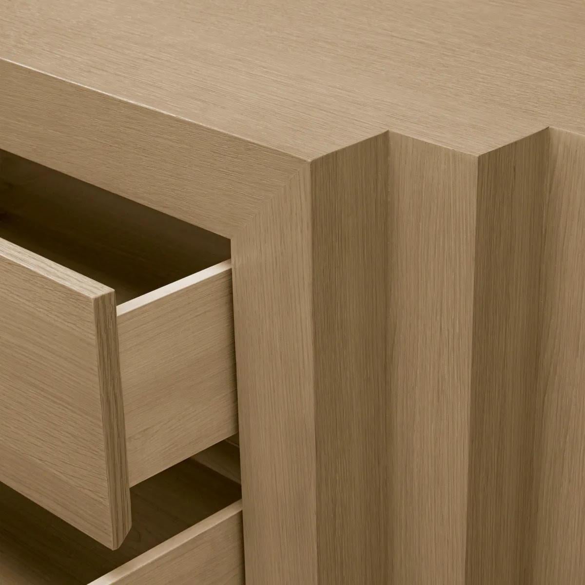 Kommode, Unterschrank, Eiche Natur Furnier, Contemporary Work. im Zustand „Neu“ im Angebot in Saint-Ouen, FR