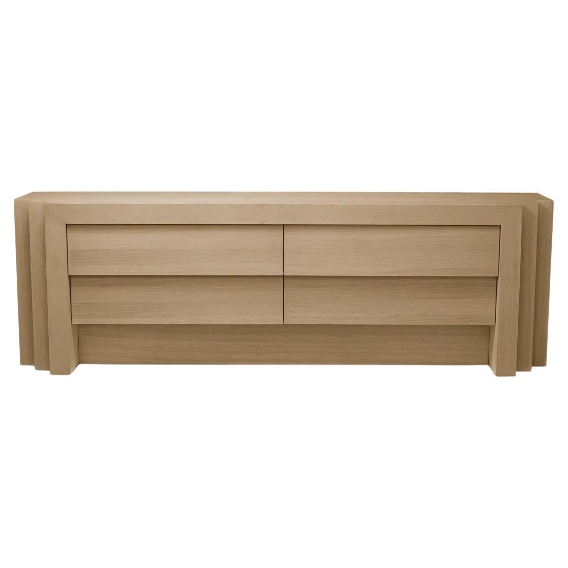 Kommode, Unterschrank, Eiche Natur Furnier, Contemporary Work. im Angebot