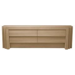 Chest of Drawers, Base Unit, Natural Oak Veneer, Contemporary Work.