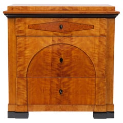 Cassettiera Biedermeier del 1820 circa in legno di betulla