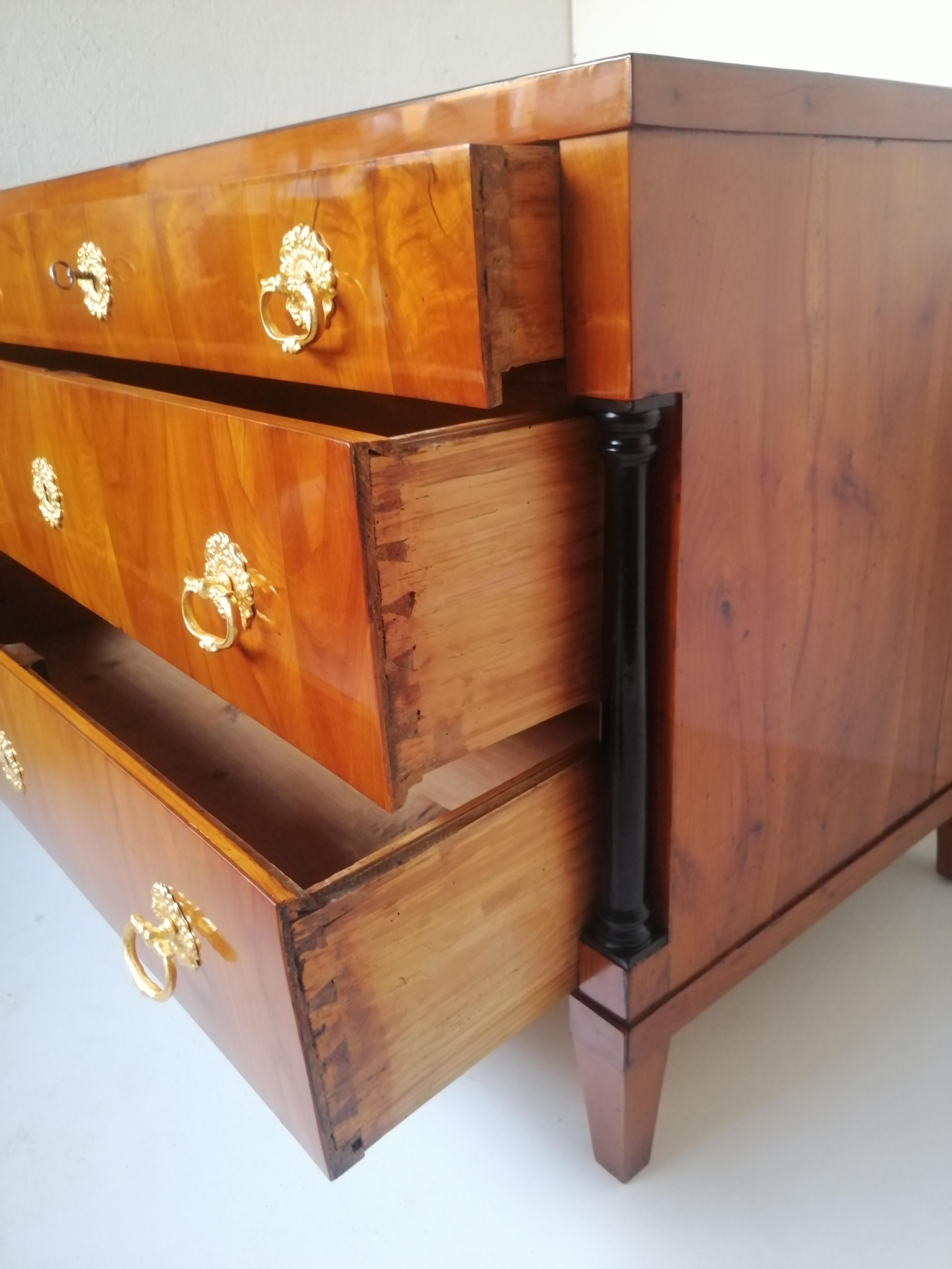 Cherry Chest of Drawers Biedermeier from 1810 For Sale