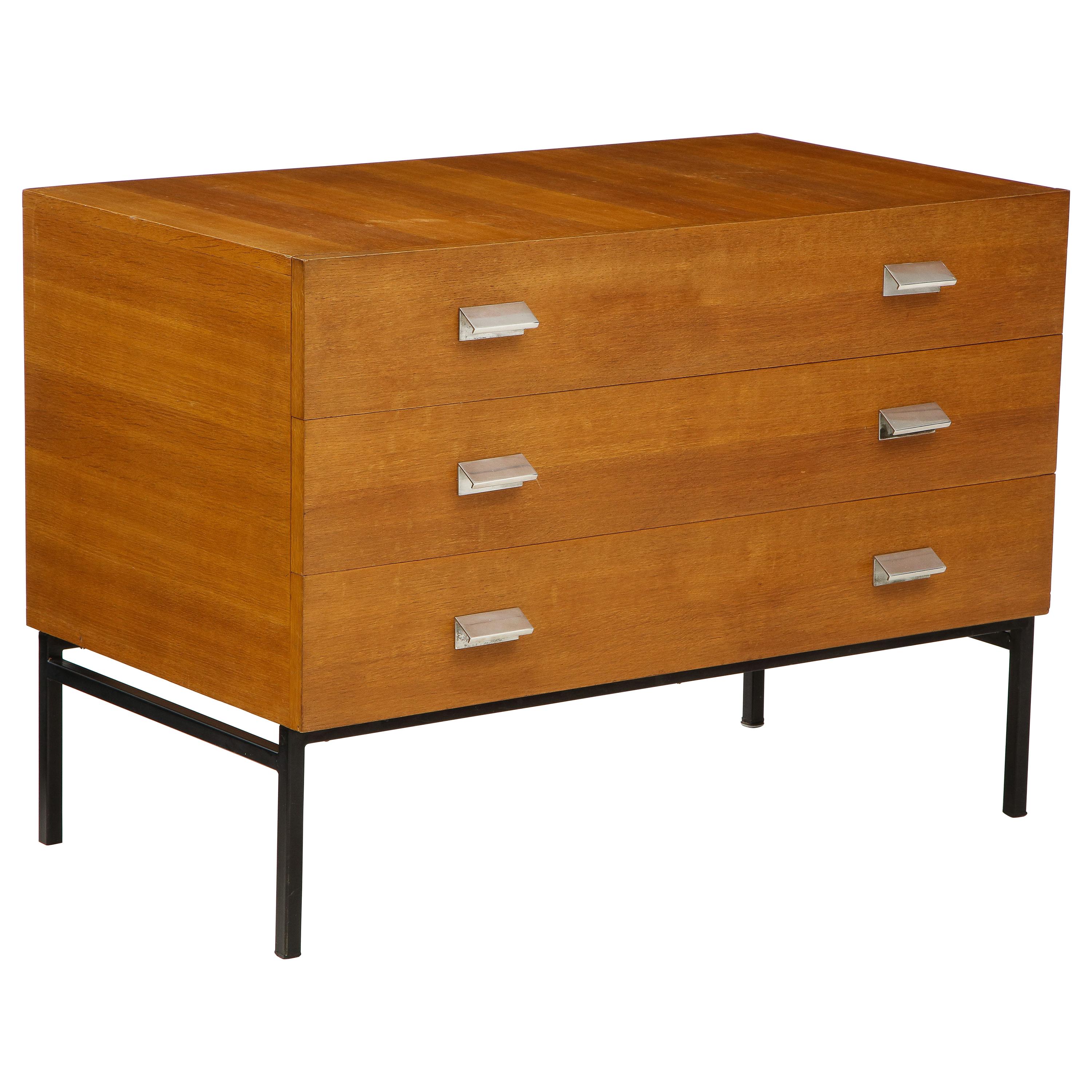 Rare Model 812 Chest of Drawers by Andre Monpoix, France, c. 1955 For Sale