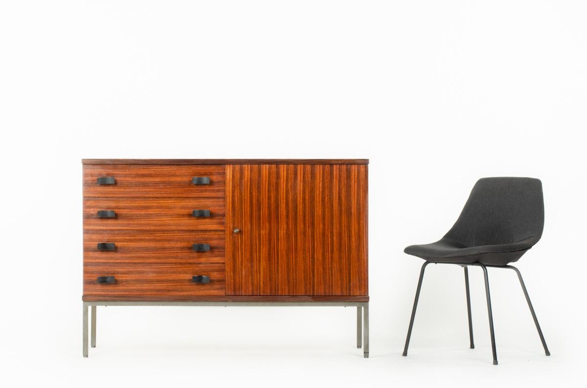 Chest of drawers by Antoine Philippon and Jacqueline Lecoq for Degorre 1960 6