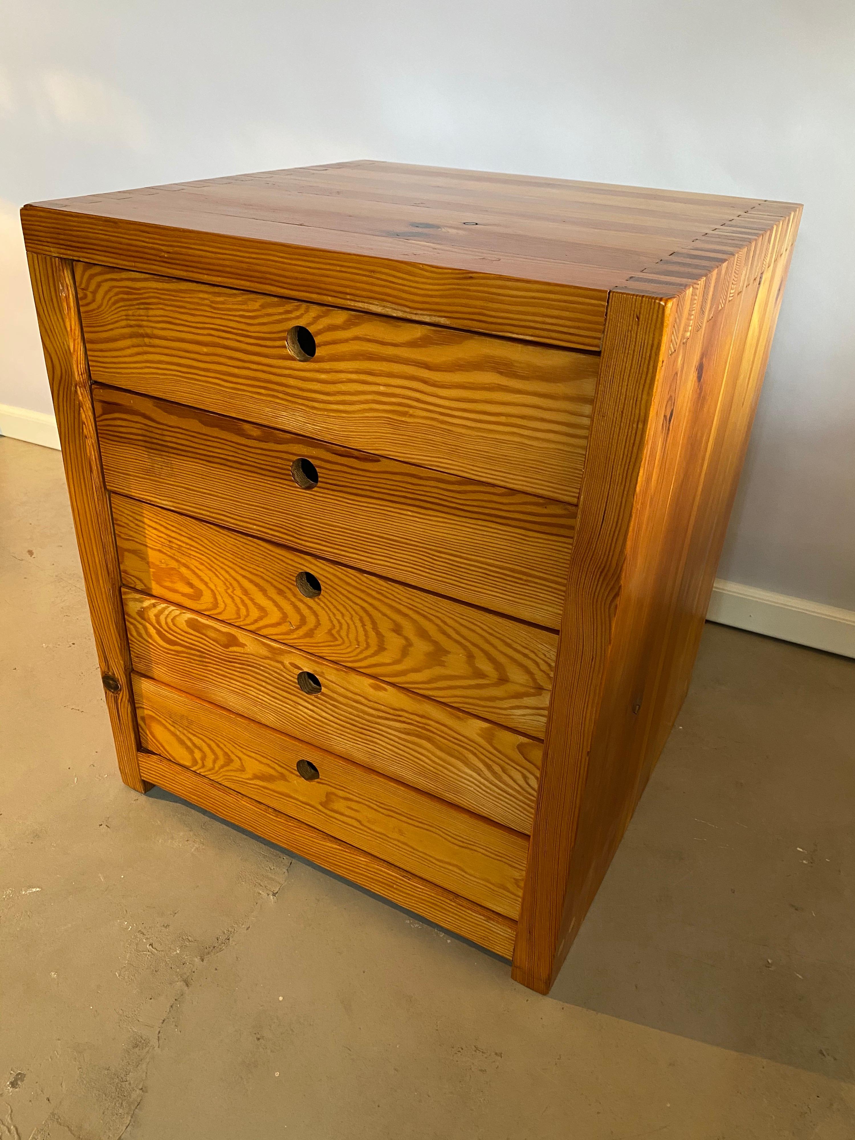 Mid-Century Modern Chest of Drawers by Ate Van Apeldoorn, Perriand Les Arcs Style
