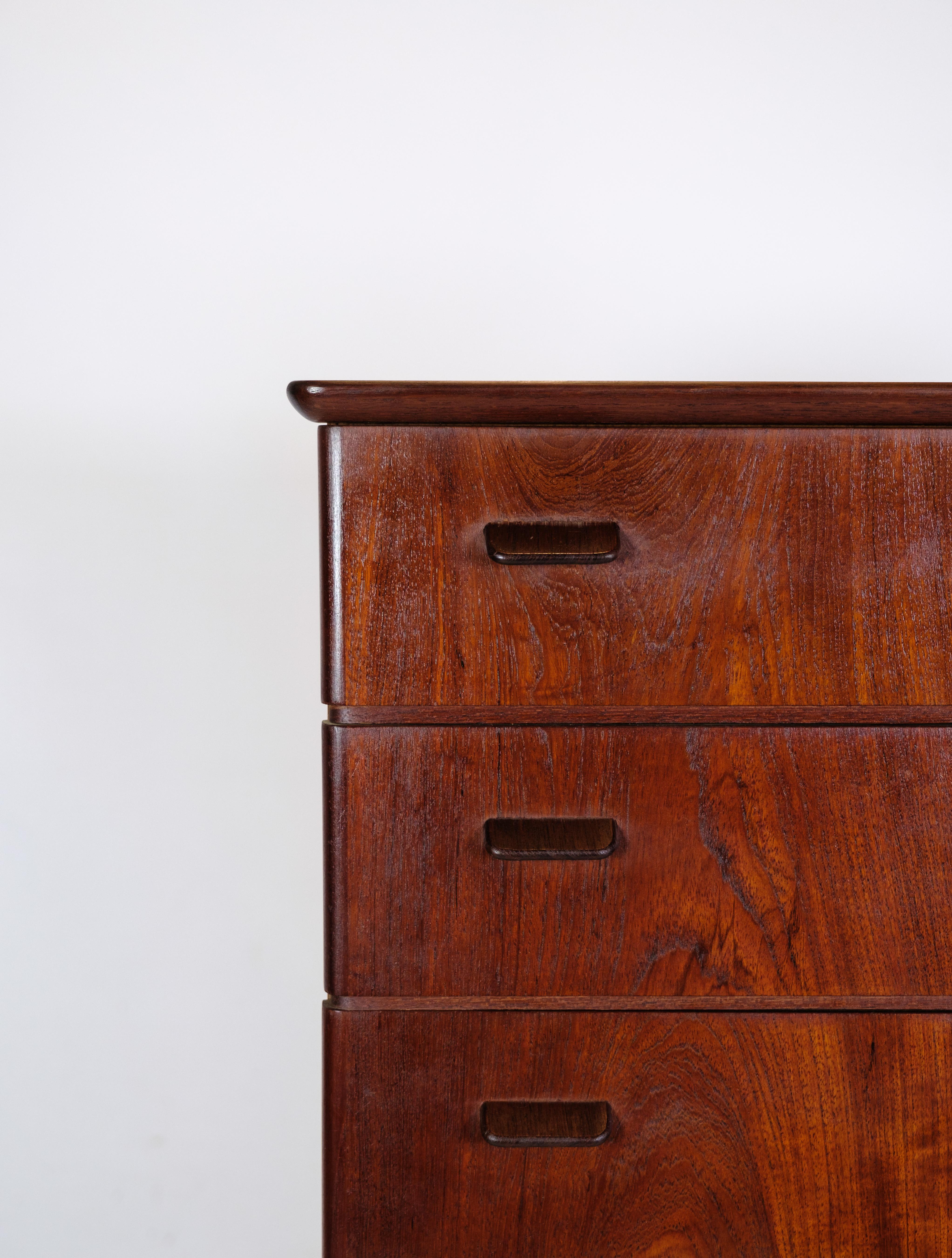 Chest of drawers by Børge Mogensen in Teak and Oak, 1960 In Good Condition For Sale In Lejre, DK