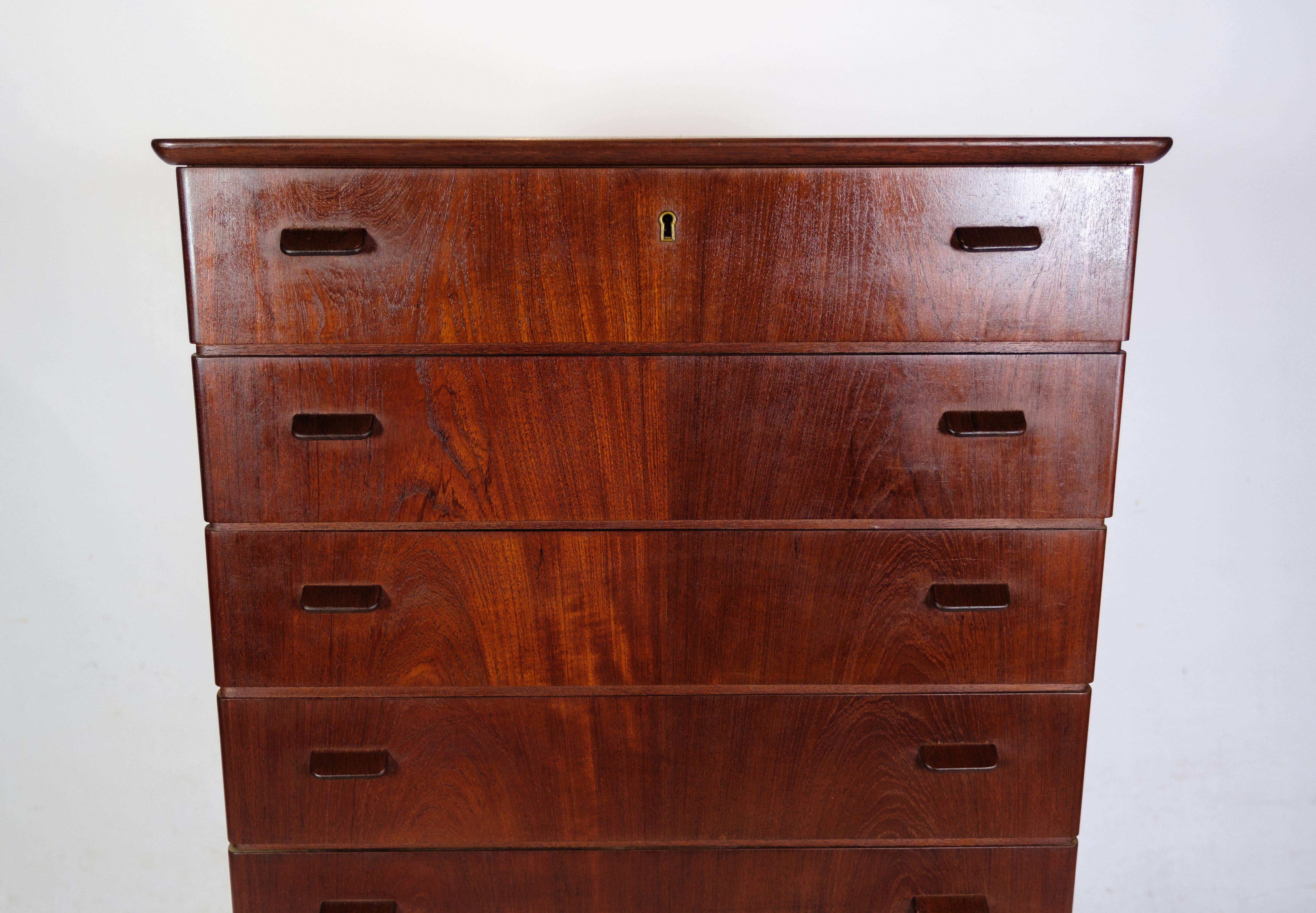 Mid-20th Century Chest of drawers by Børge Mogensen in Teak and Oak, 1960 For Sale