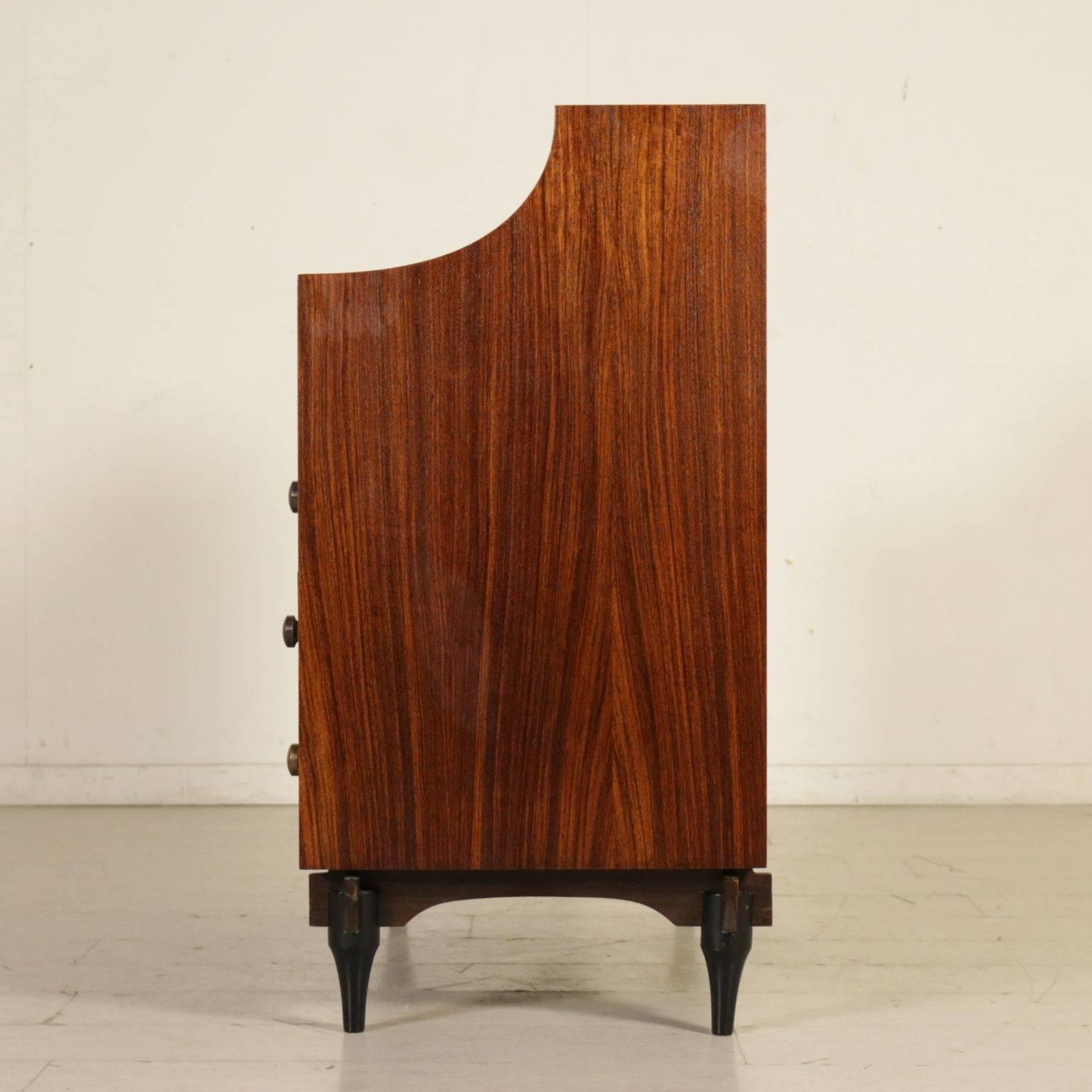 Chest of Drawers by Claudio Salocchi Rosewood Vintage, Italy, 1960s 4