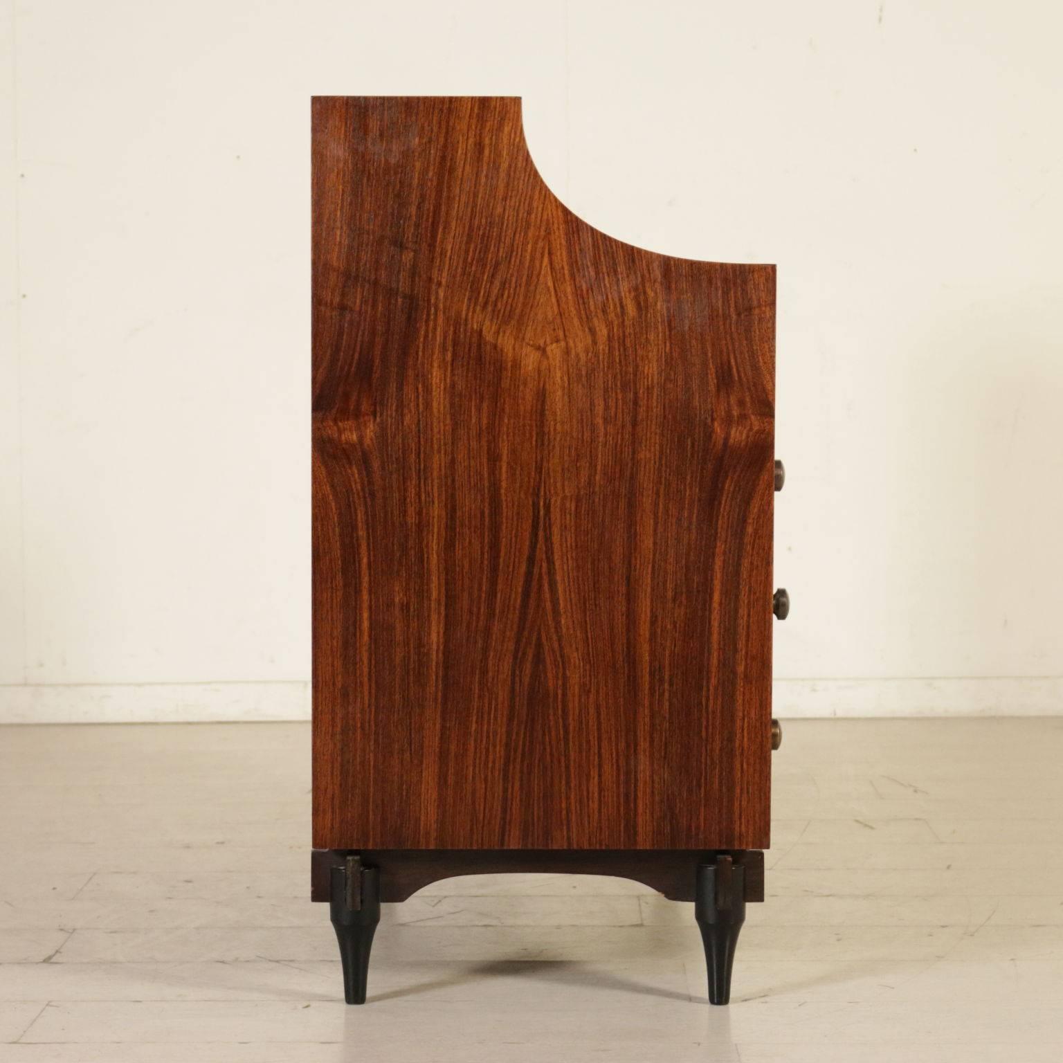 Chest of Drawers by Claudio Salocchi Rosewood Vintage, Italy, 1960s 6