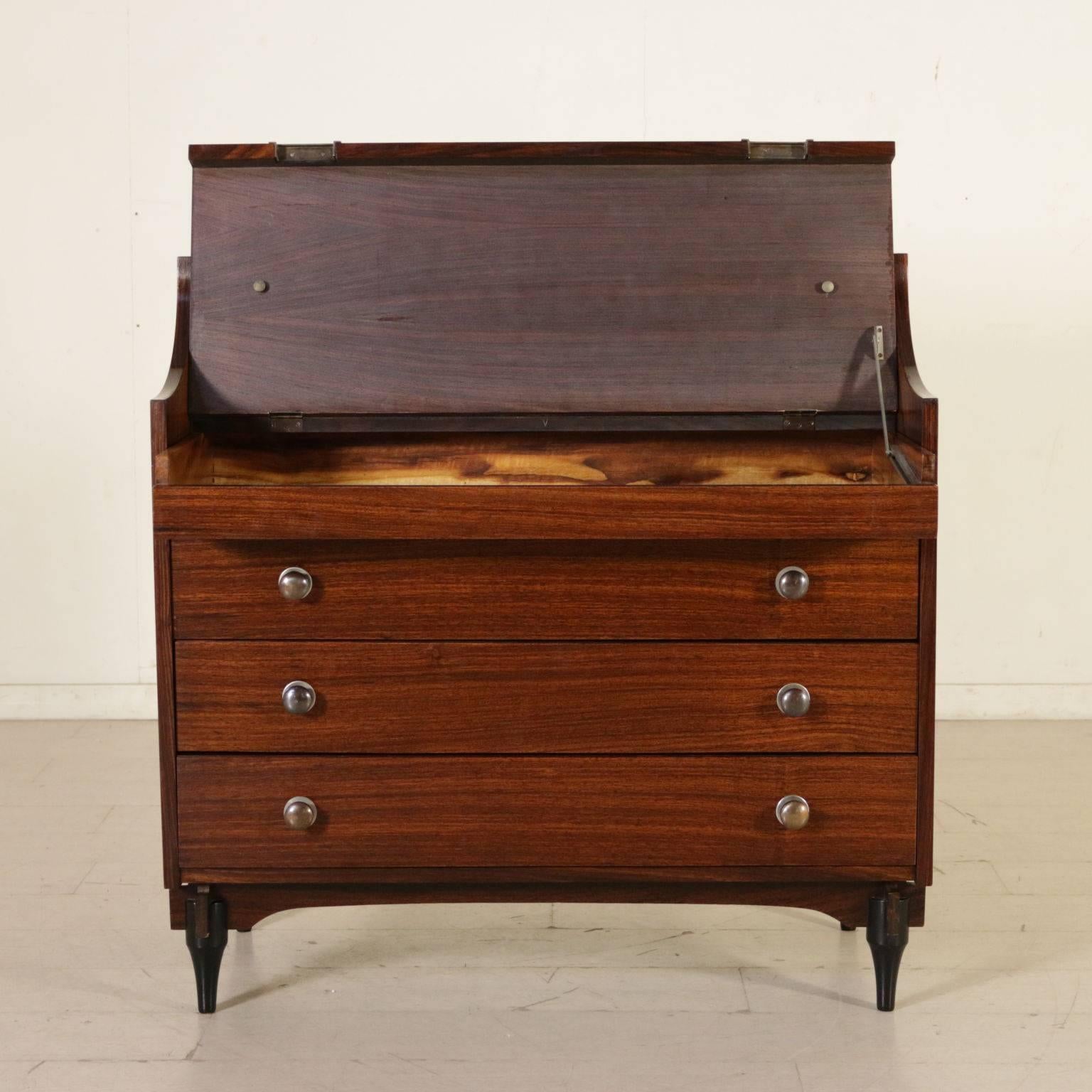 Mid-Century Modern Chest of Drawers by Claudio Salocchi Rosewood Vintage, Italy, 1960s