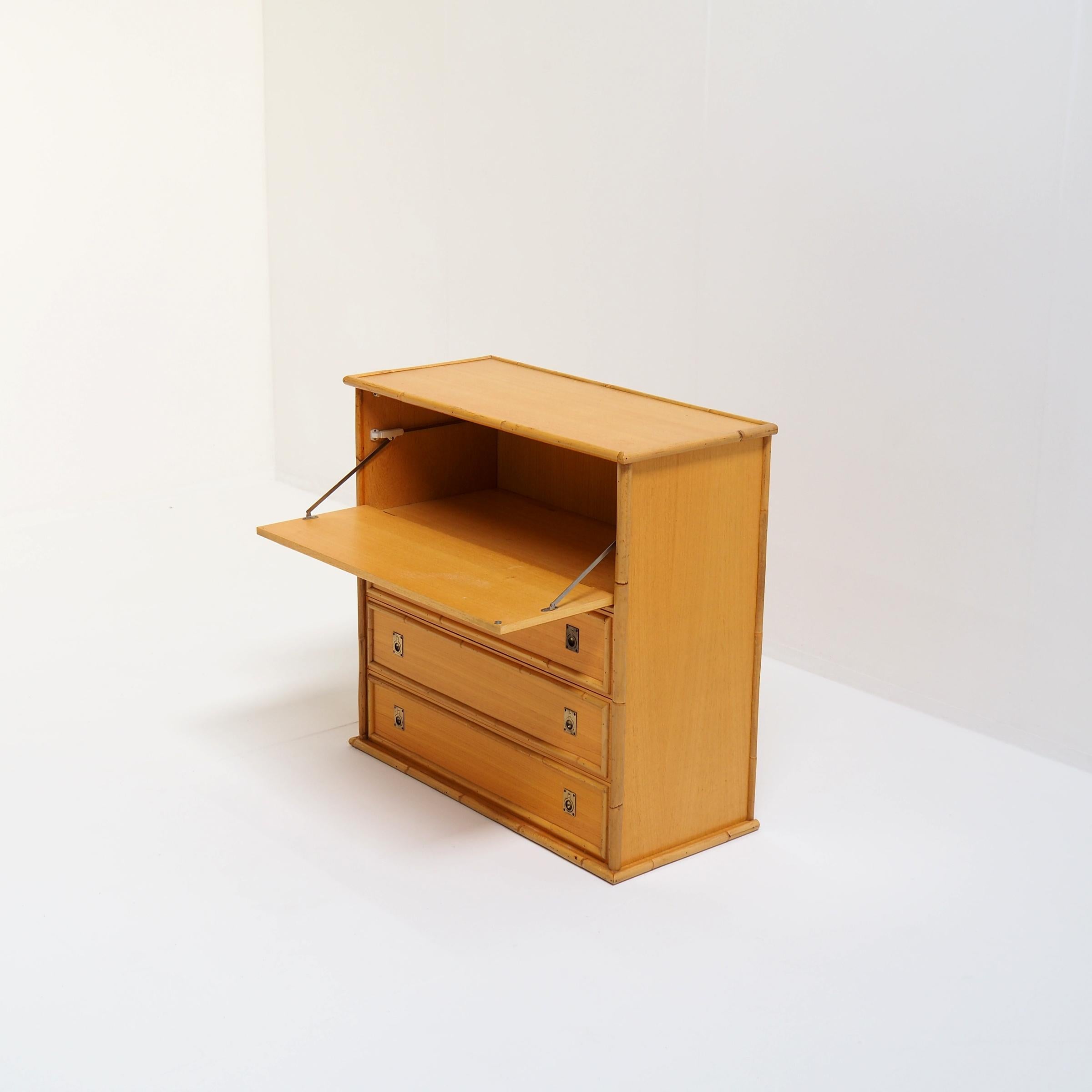 Hollywood Regency Chest of Drawers by Dal Vera for Roche Bobois, Signed, 1978 For Sale
