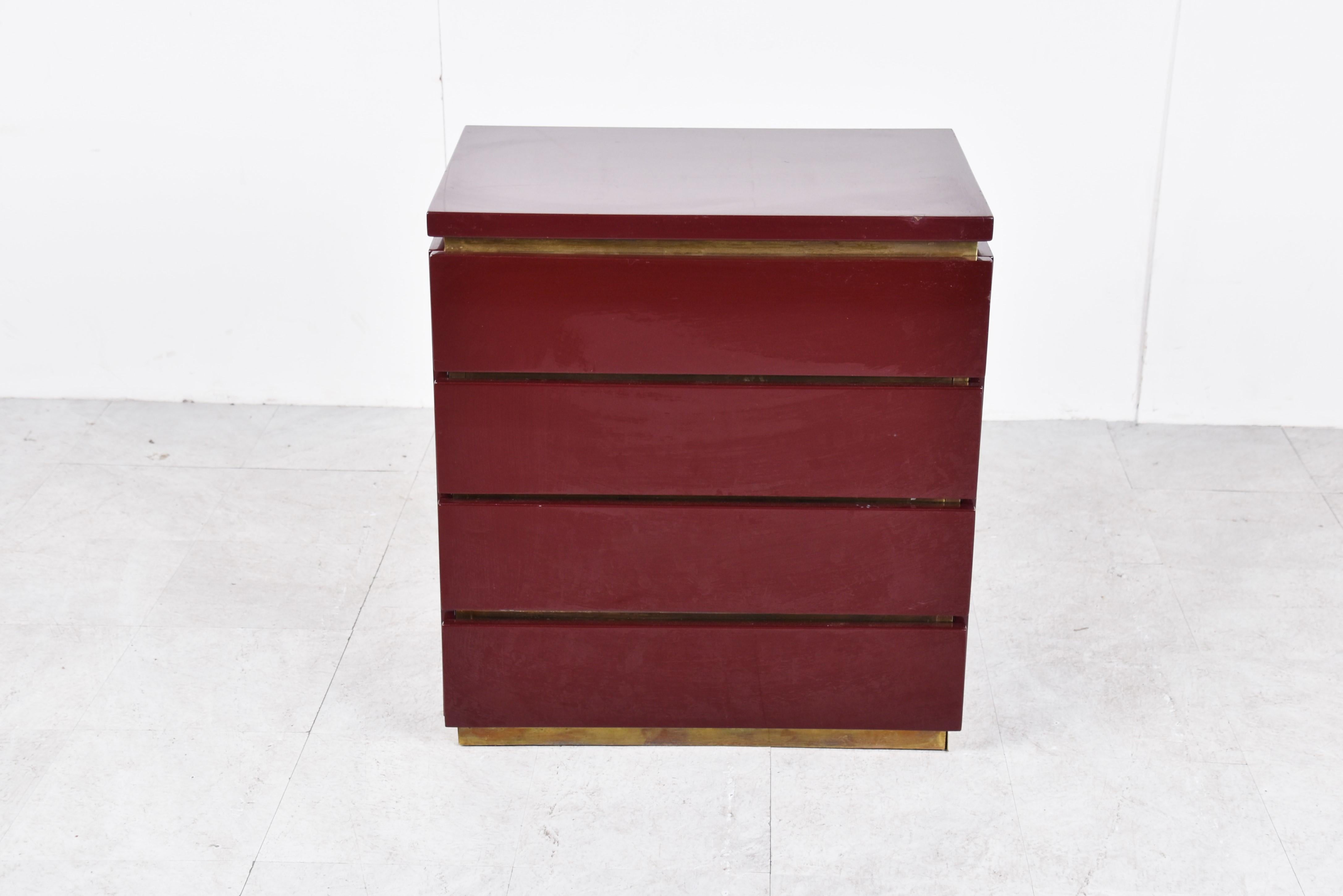 Hollywood Regency Chest of drawers by Jean Claude Mahey, 1970s
