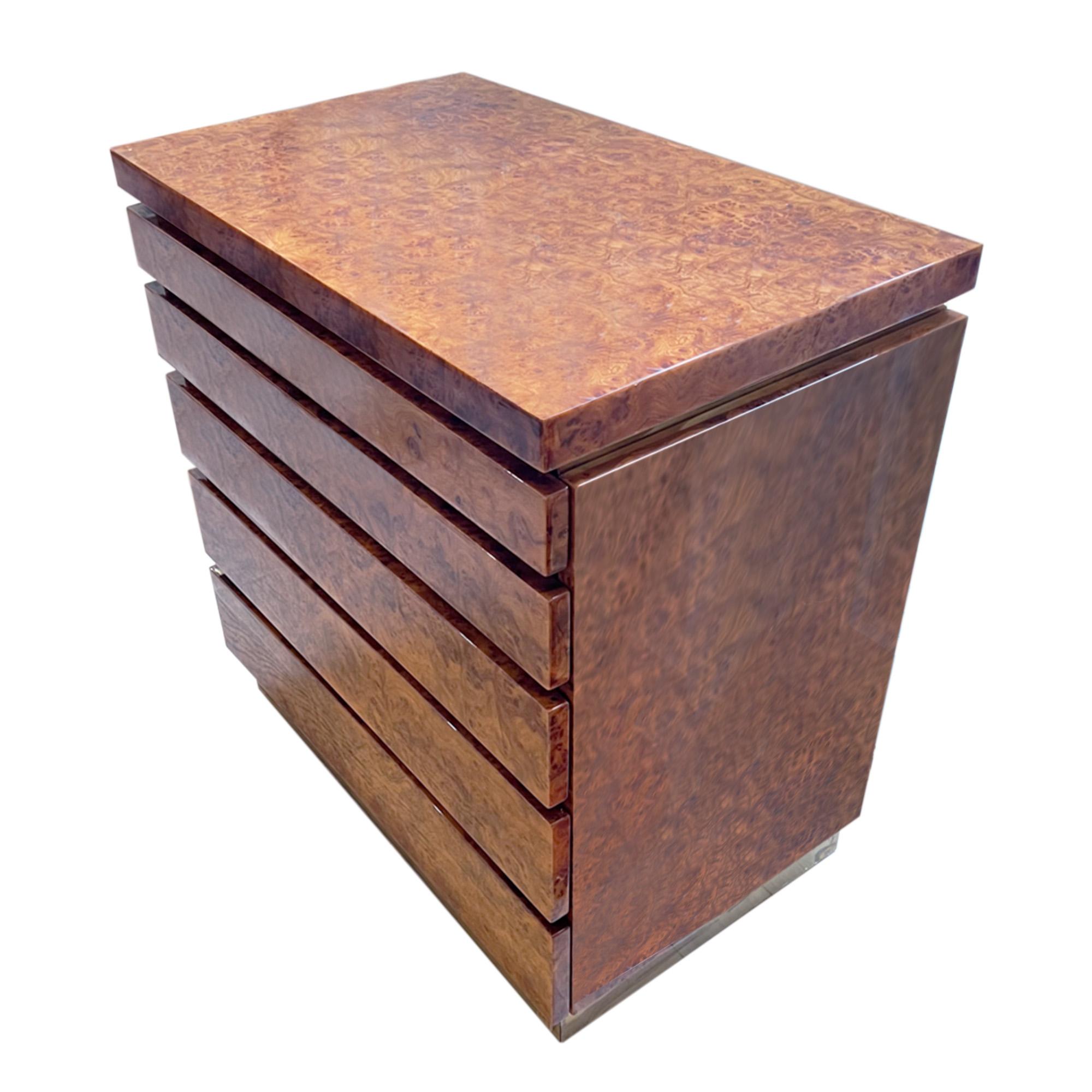 Mid-Century moderno Cassettiera di Jean Claude Mahey, anni '70 in vendita