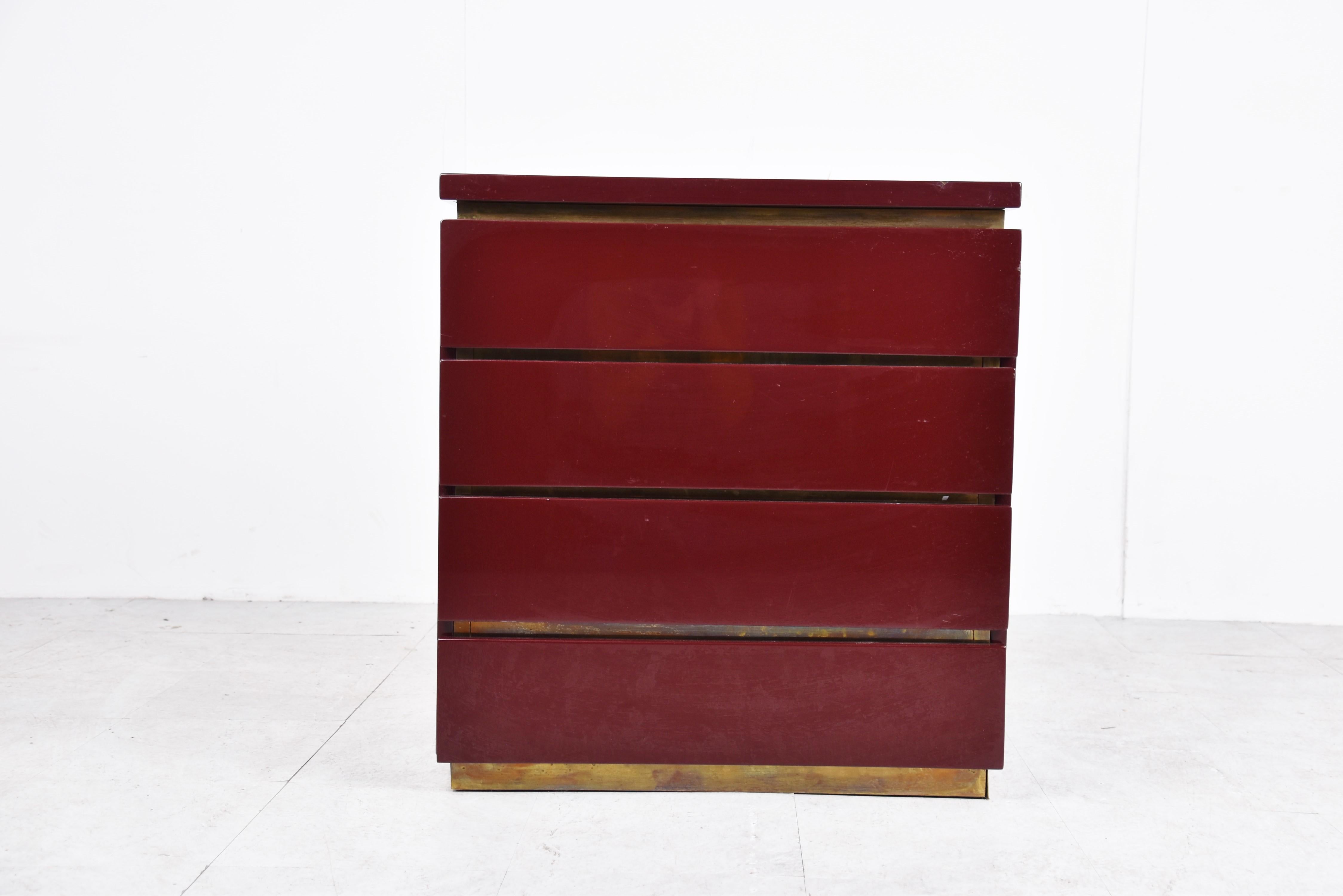 French Chest of drawers by Jean Claude Mahey, 1970s
