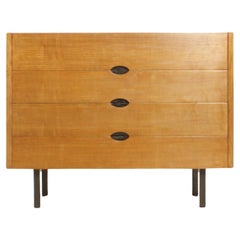 Chest of Drawers by Joseph-André Motte in Oak Wood, France, 1960's