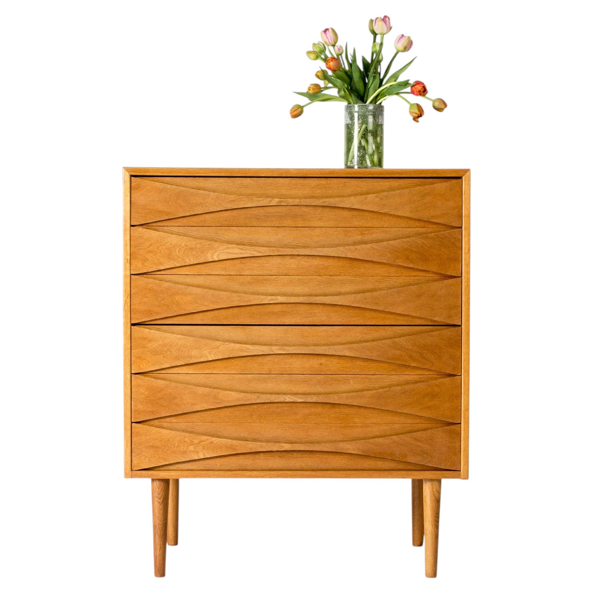 1960s Scandinavian Modern Oak Chest of Drawers by Niels Clausen