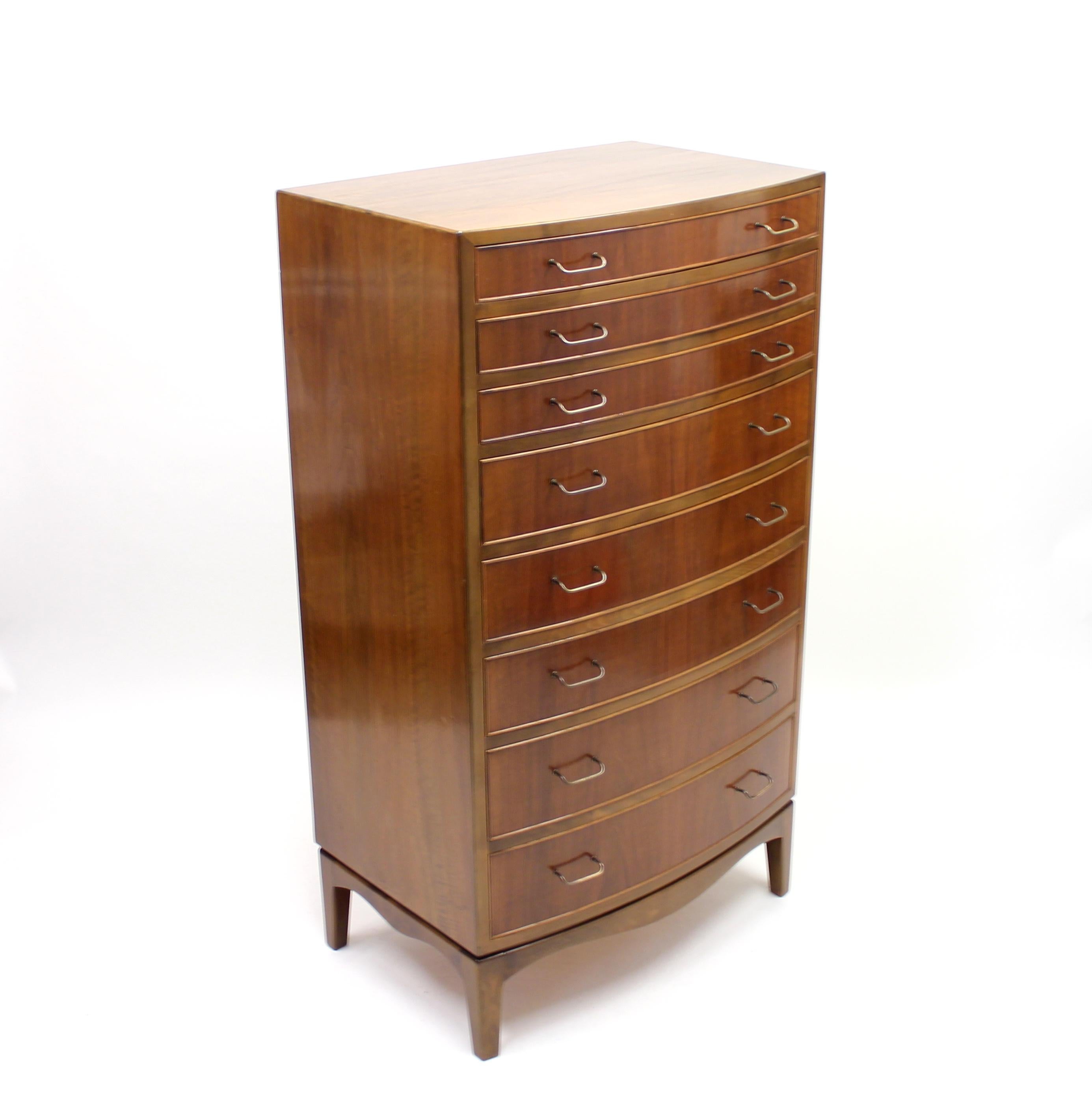 Metal Chest of Drawers by Ole Wanscher for A.J. Iversen, 1940s For Sale