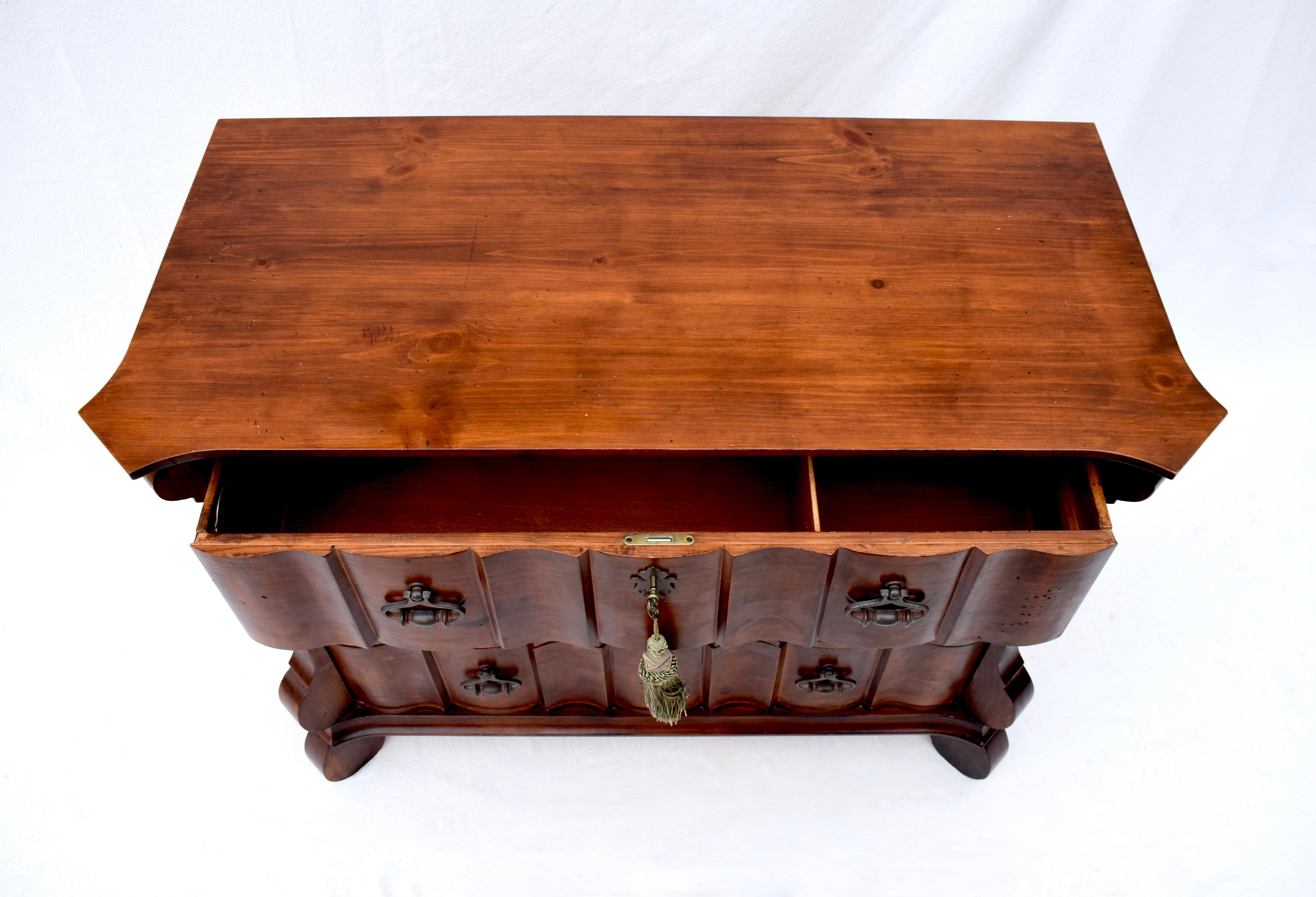 Iron Romweber Spanish Baroque Pine Commodes Chest of Drawers