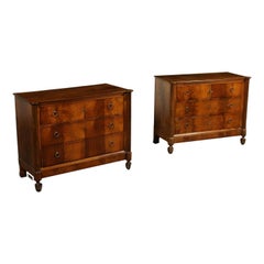 Chest of Drawers Carles X Walnut Pine Liguria, Italy, Second Quarter 1800