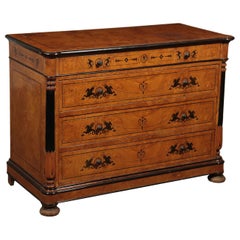 Chest of Drawers Charles X Fir Maple, Italy, Second Quarter of the 19th Century
