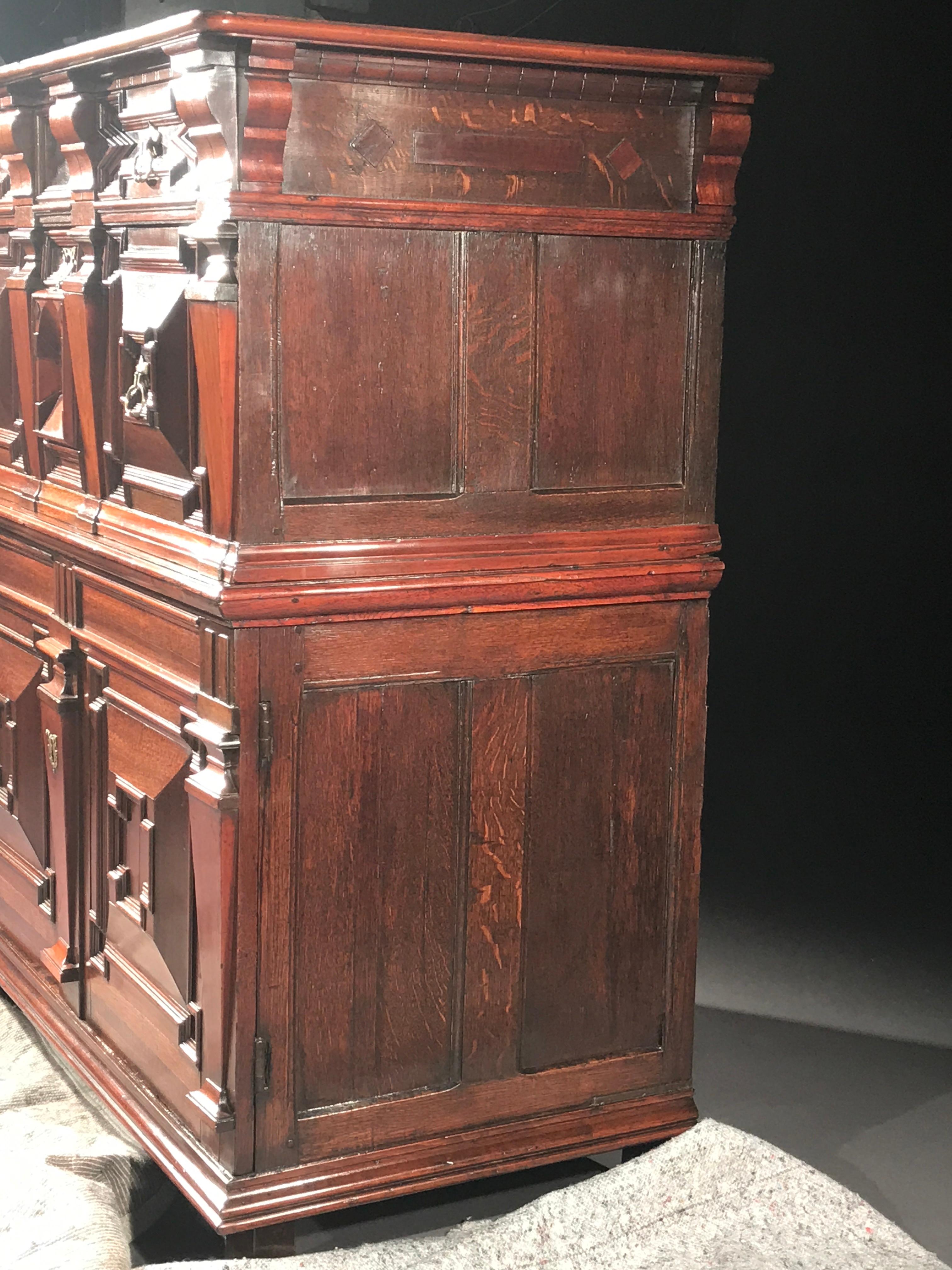 Chest of Drawers Chest Commode Architectural Facade Enclosed Renaissance Cedar For Sale 5