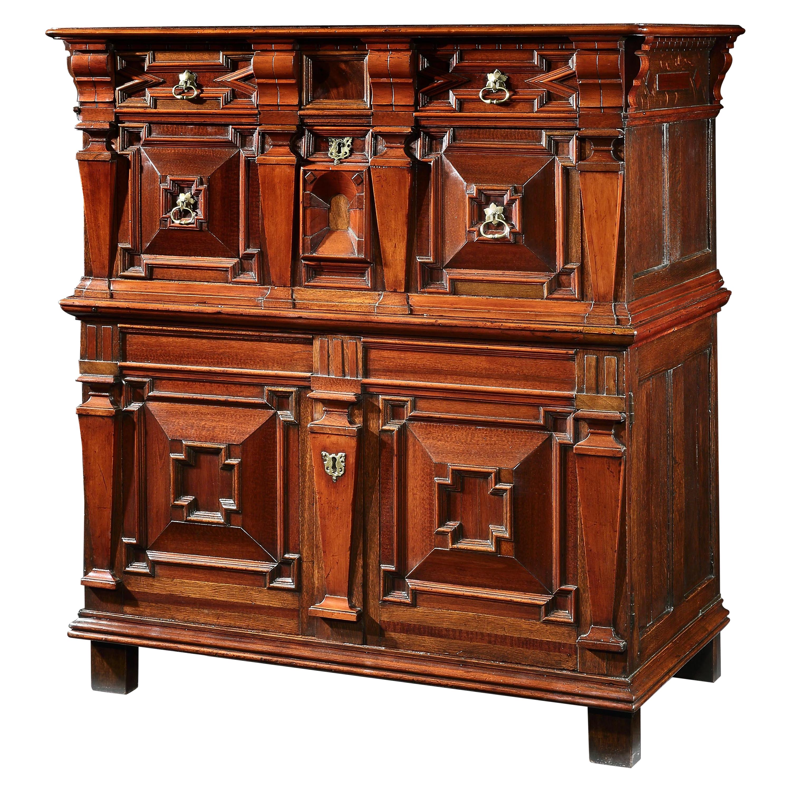 Chest of Drawers Chest Commode Architectural Facade Enclosed Renaissance Cedar For Sale