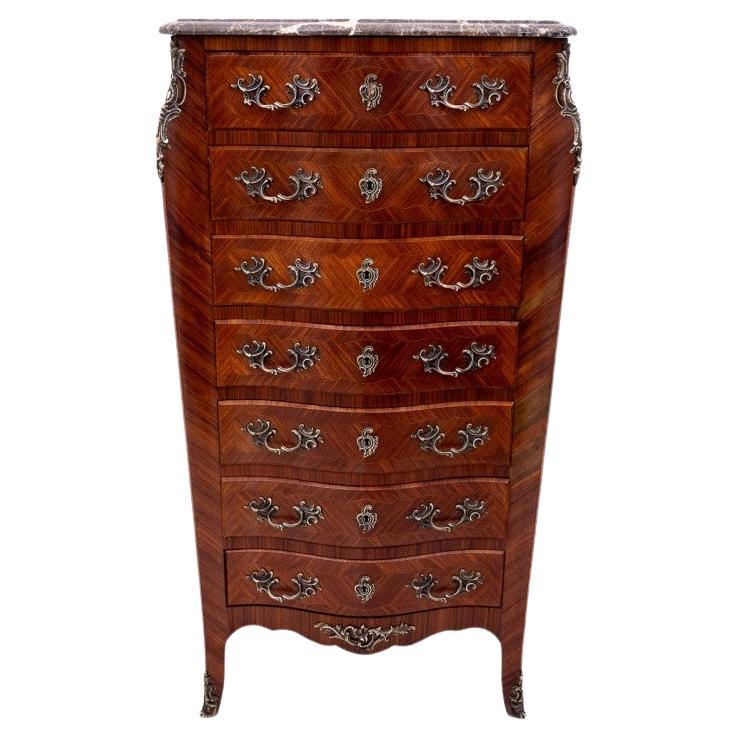 Kommode mit Schubladen-Chiffonier, Frankreich, frühes 20. Jahrhundert.