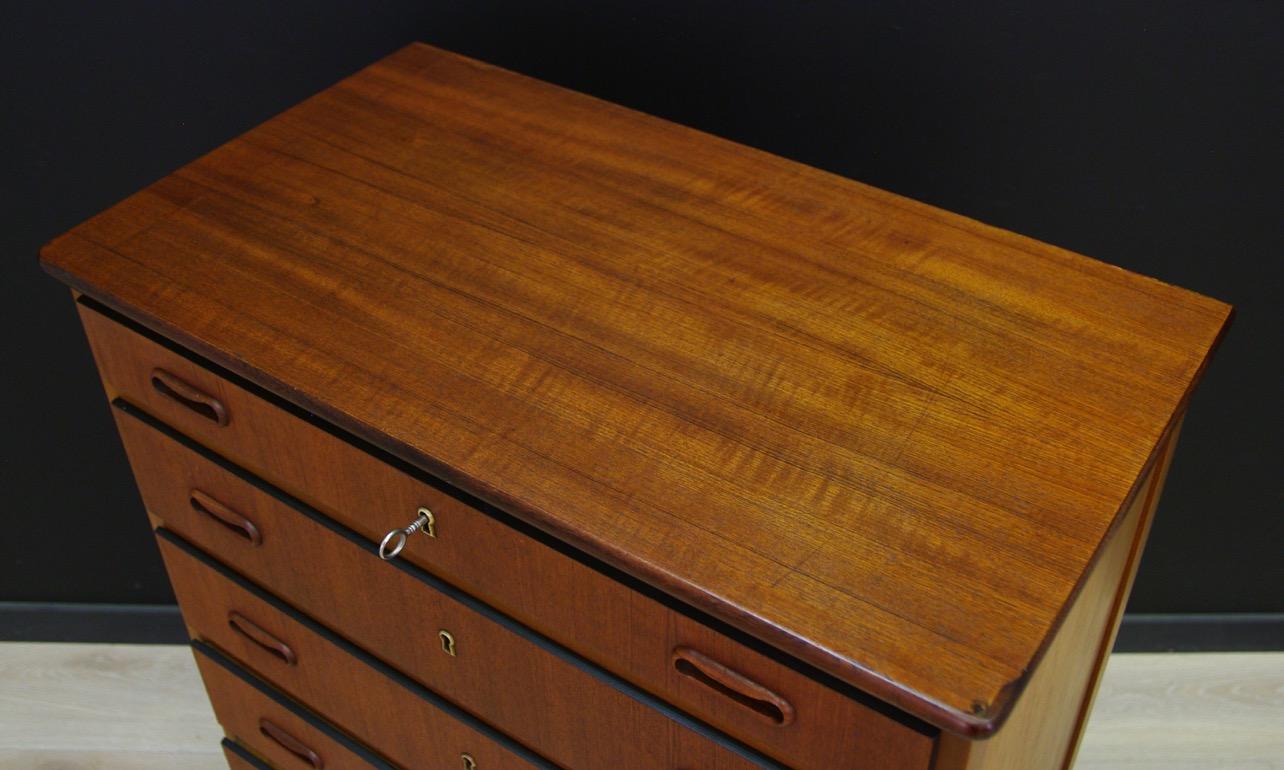 Chest of Drawers Danish Design Teak, 1960-1970 Vintage im Zustand „Gut“ in Szczecin, Zachodniopomorskie