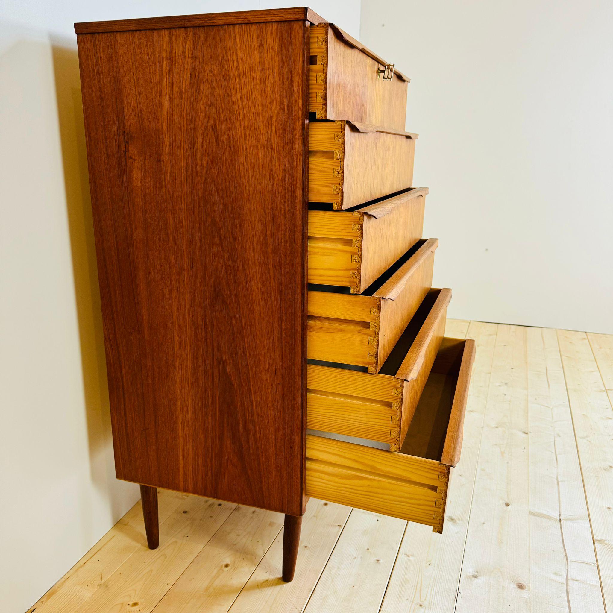 Teak Chest of drawers, Denmark 1960s in vendita