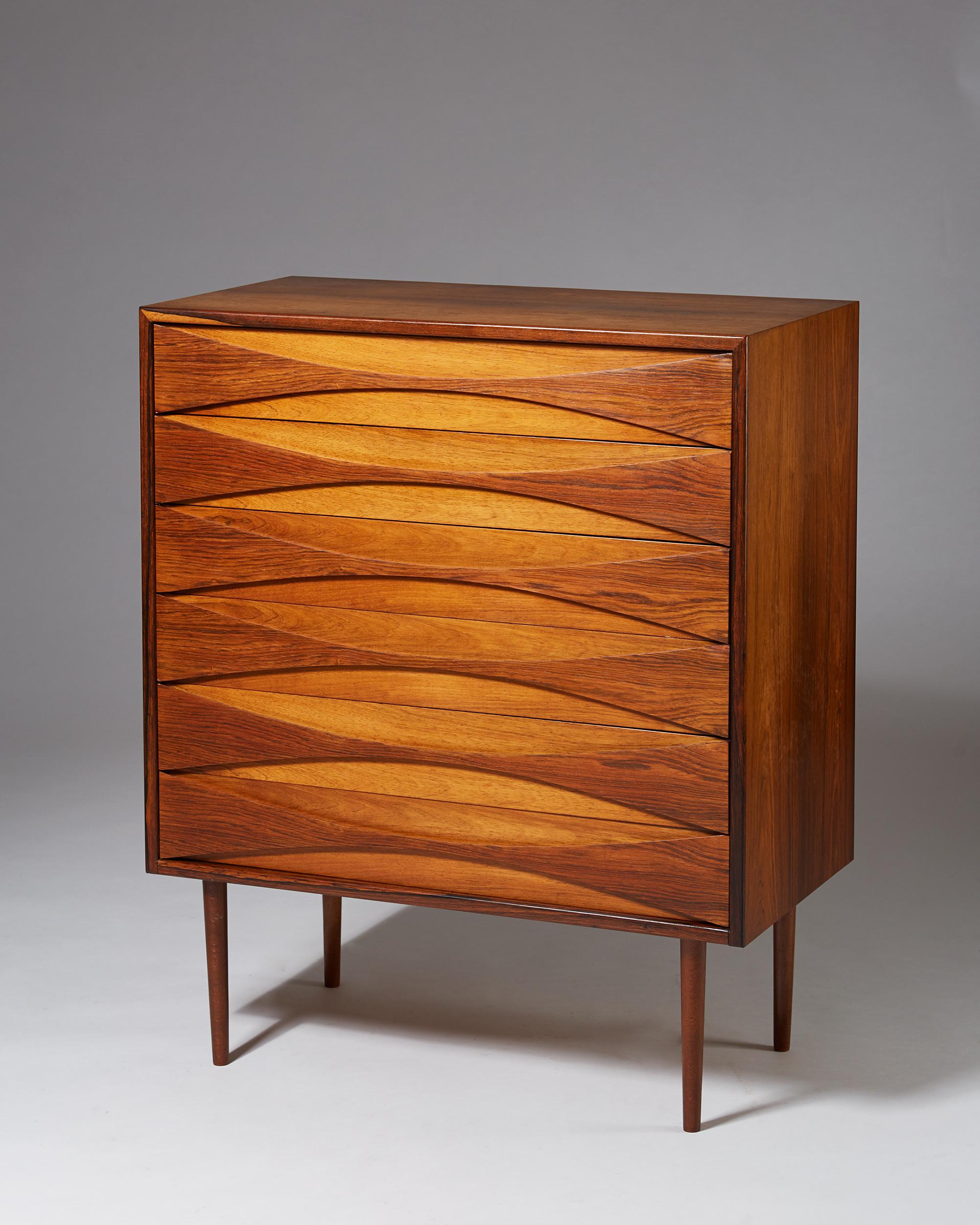 Scandinavian Modern Chest of Drawers Designed by Arne Vodder, Denmark, 1960s