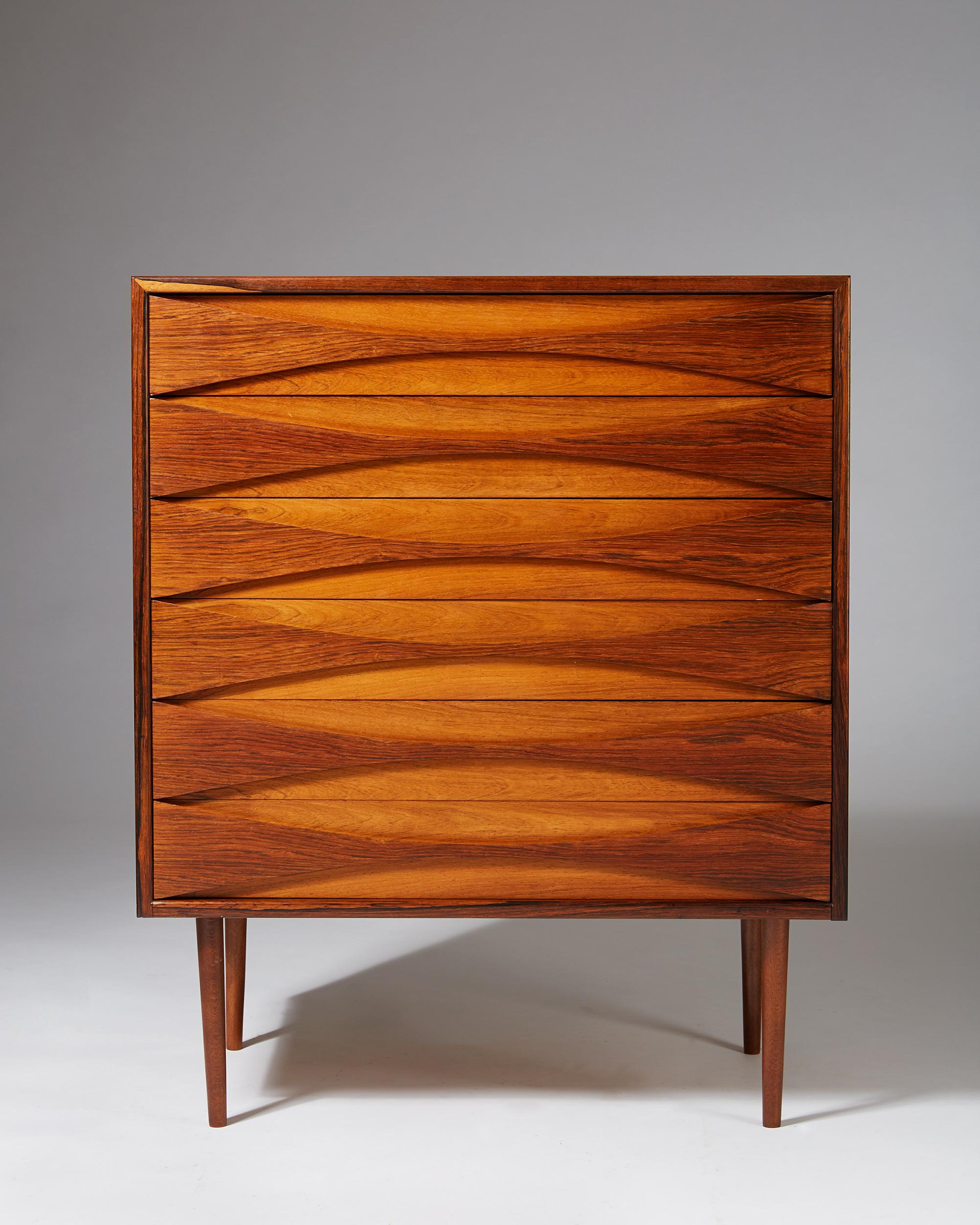 Swedish Chest of Drawers Designed by Arne Vodder, Denmark, 1960s