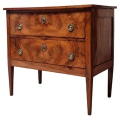Chest of Drawers Directoire Period, Alsace, Walnut, 18th