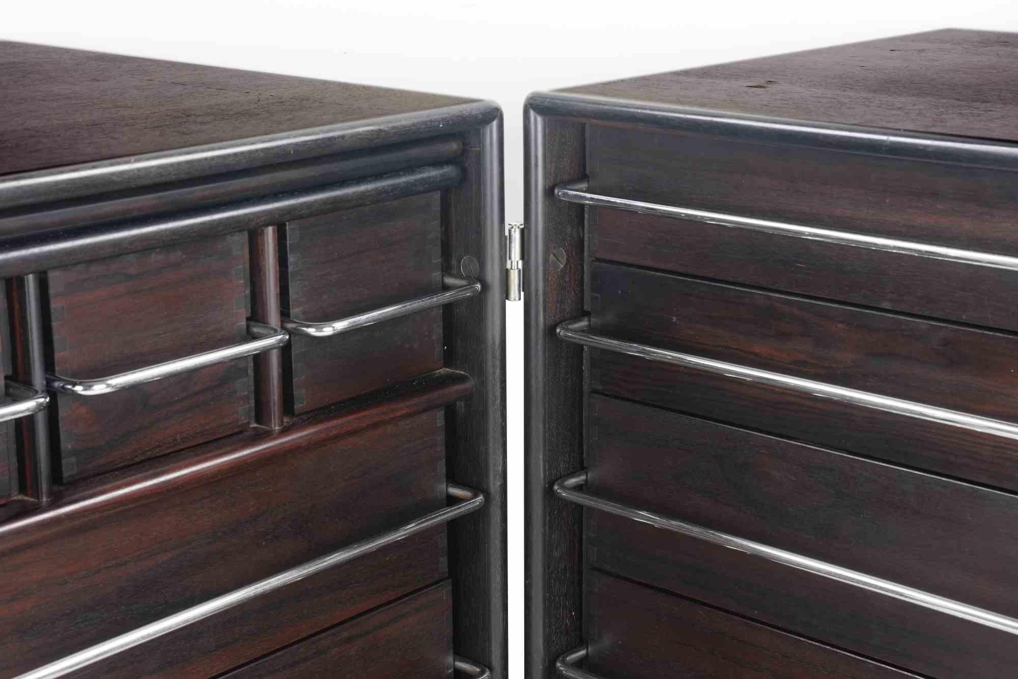 Italian Chest of Drawers/Dressing Table by Fabio Lenci for For Bernini, 1970s For Sale