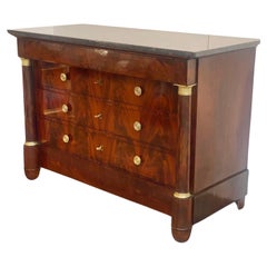 Antique Chest of drawers - Empire period - Mahogany  