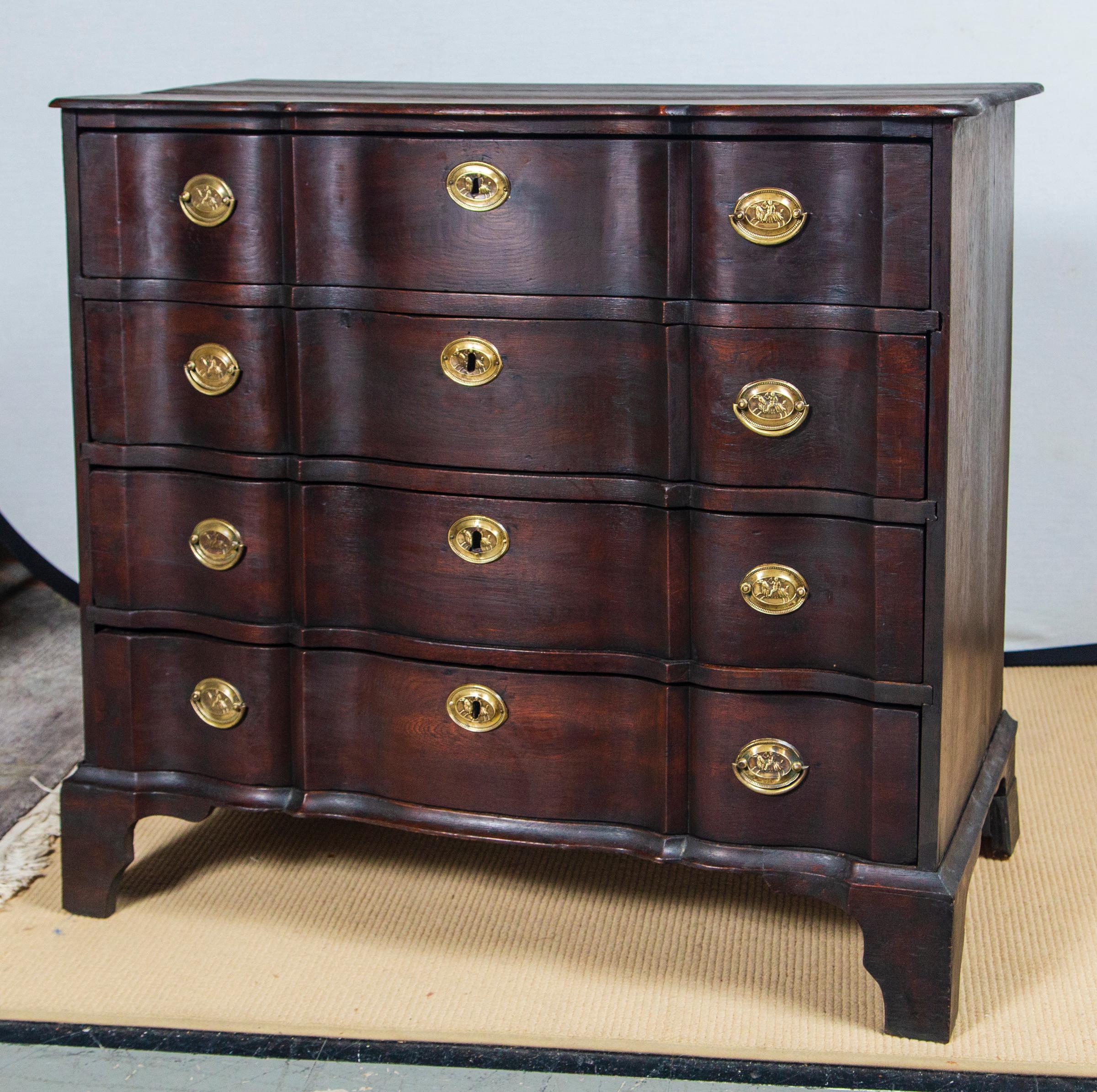 English chest of drawers.