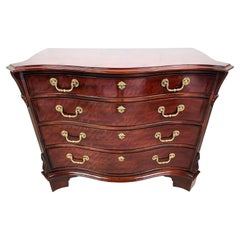 Used Chest of Drawers Georgian Mahogany Serpentine by Henredon