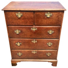 Antique Chest of Drawers, Georgian Oak English, circa 1790