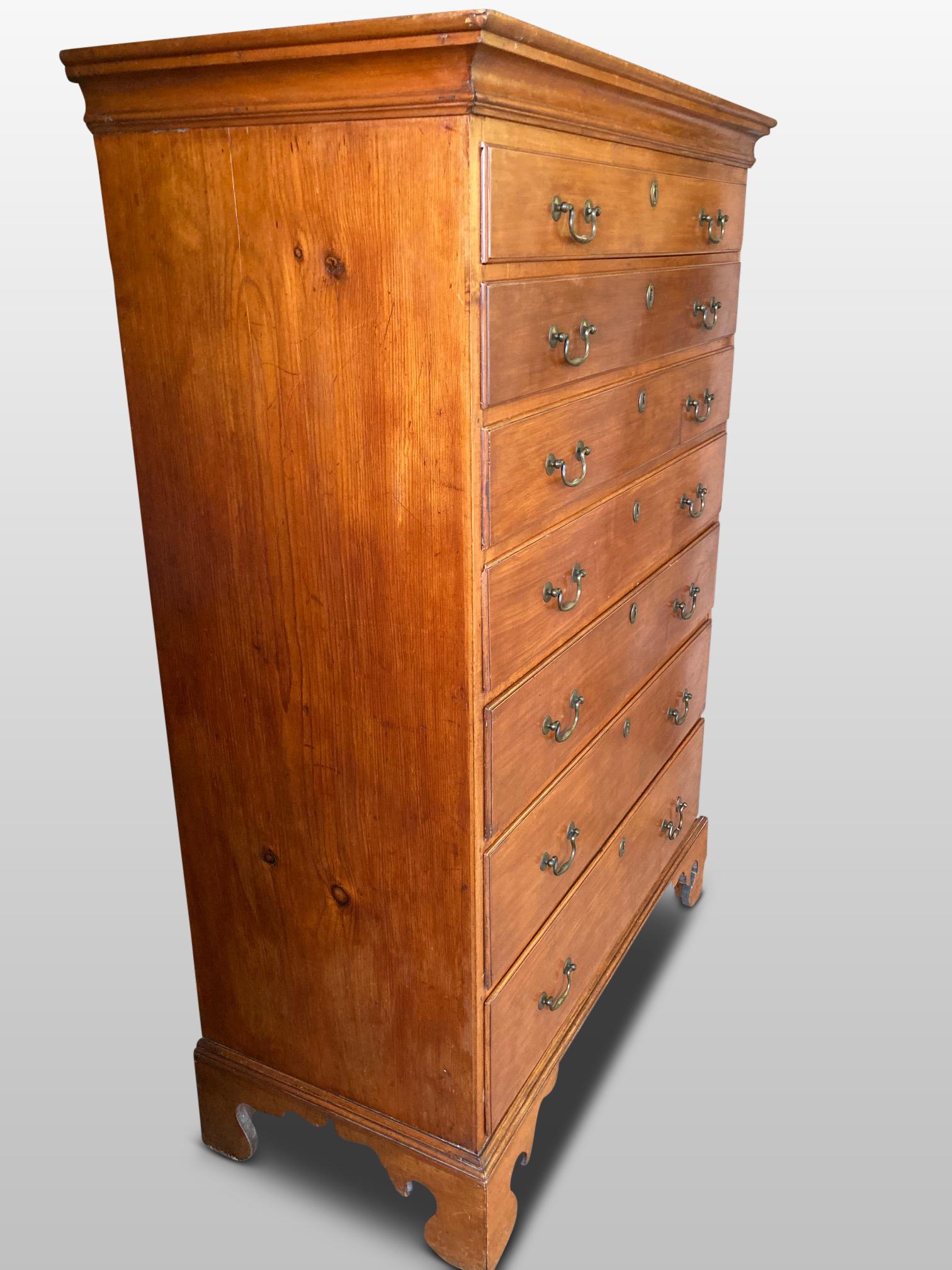 Early 20th Century Chest of Drawers, Georgian Style, Cherrywood, English, circa 1920