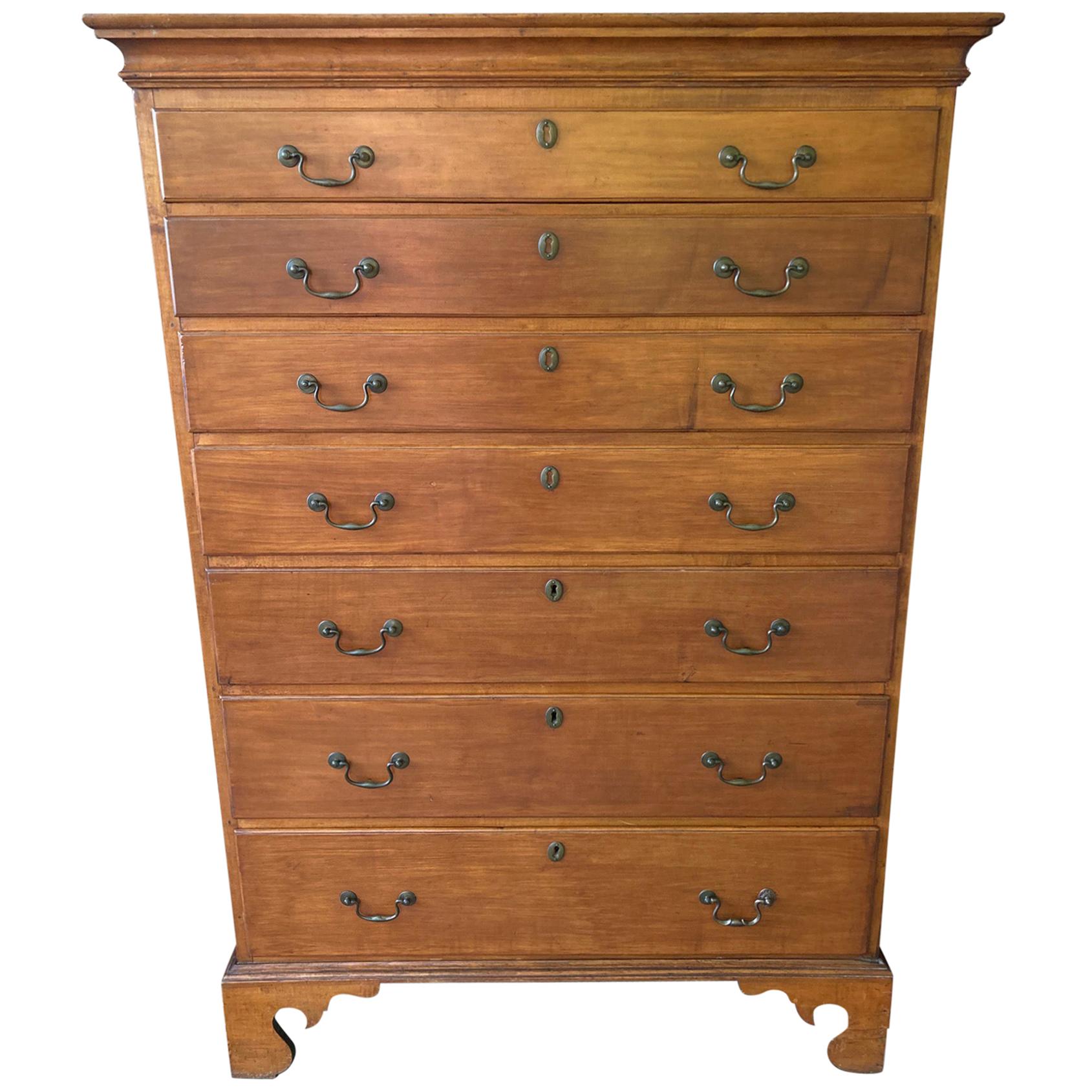 Chest of Drawers, Georgian Style, Cherrywood, English, circa 1920