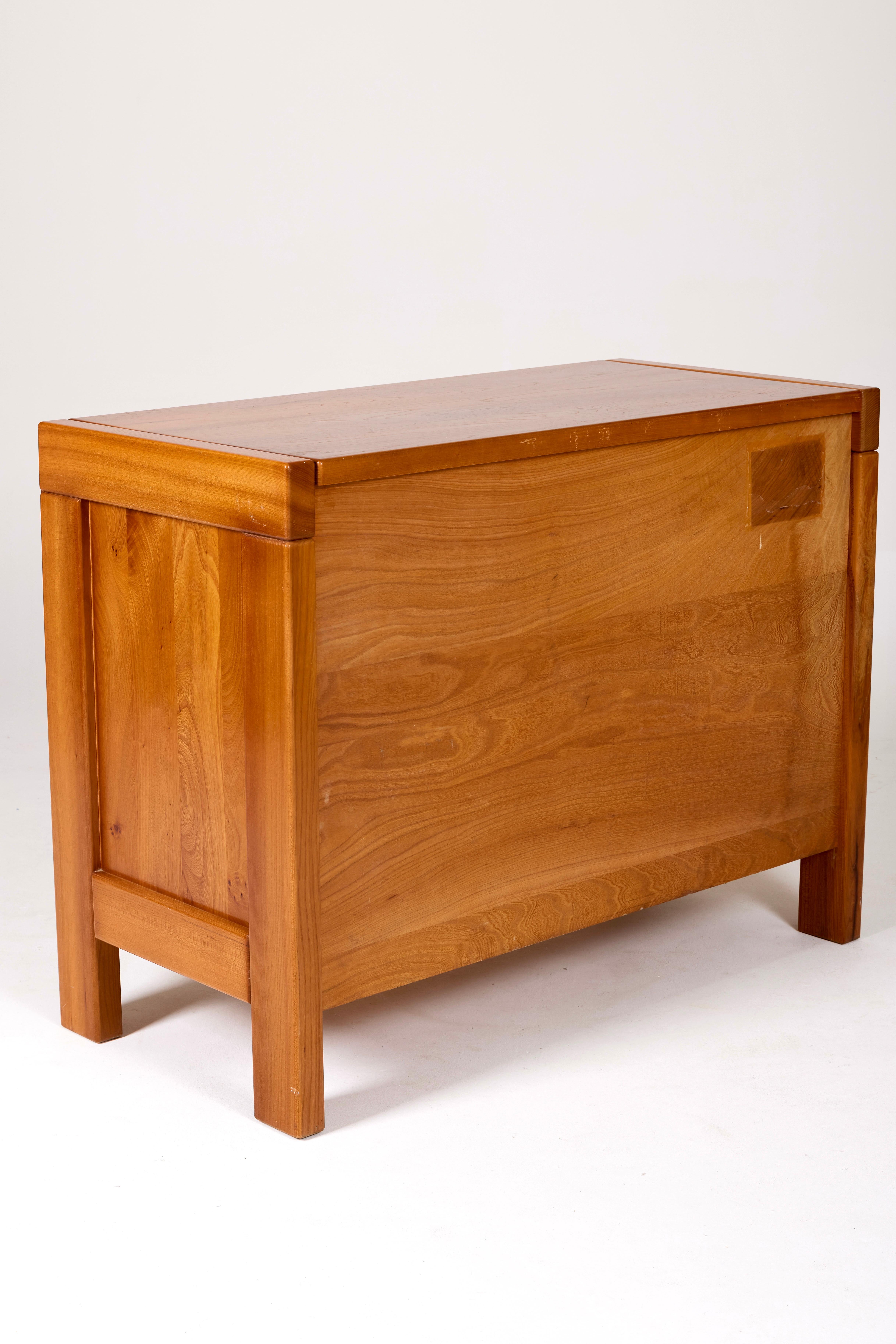 Chest of Drawers in Elm from Maison Regain, 1960s 1