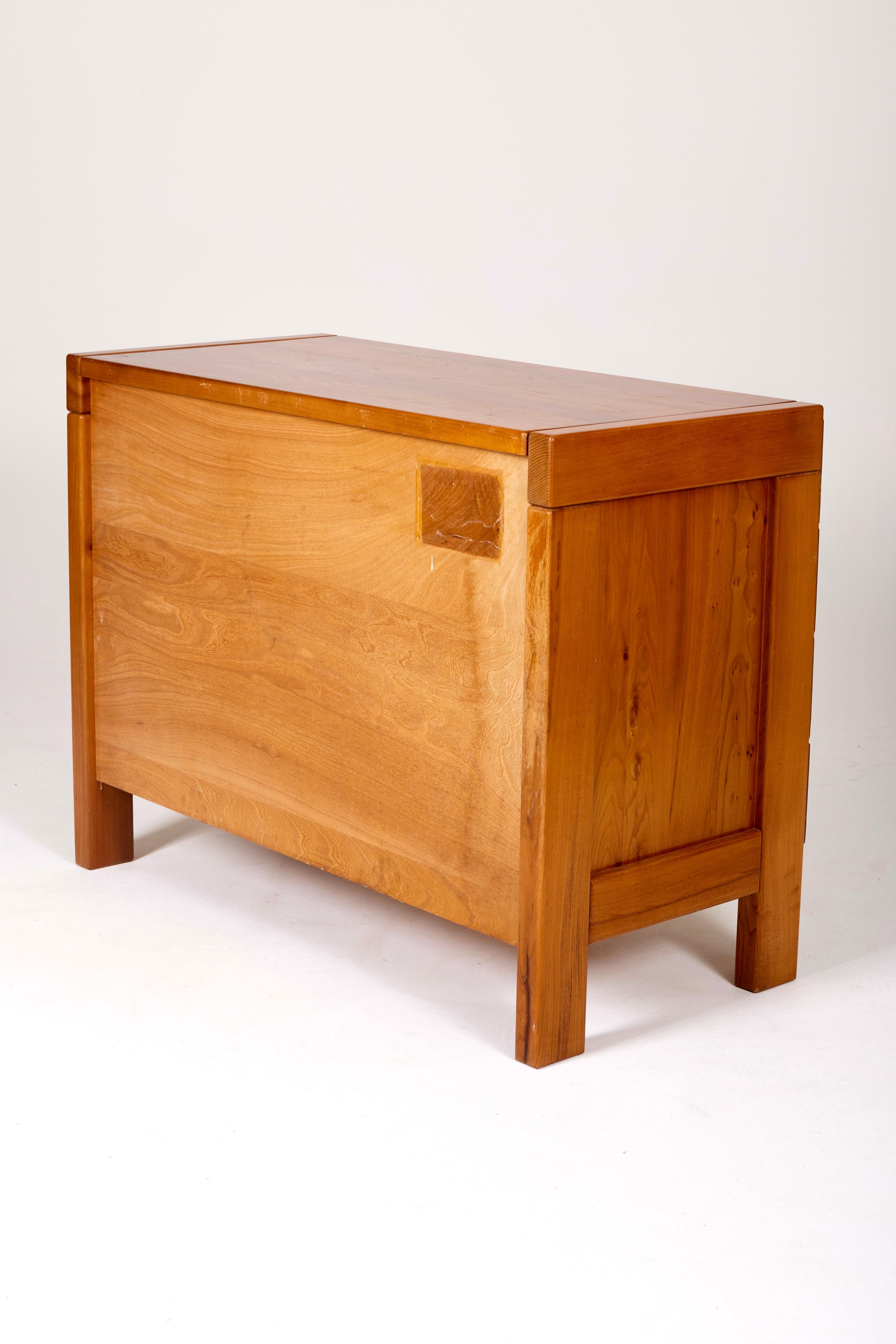 Chest of Drawers in Elm from Maison Regain, 1960s 3