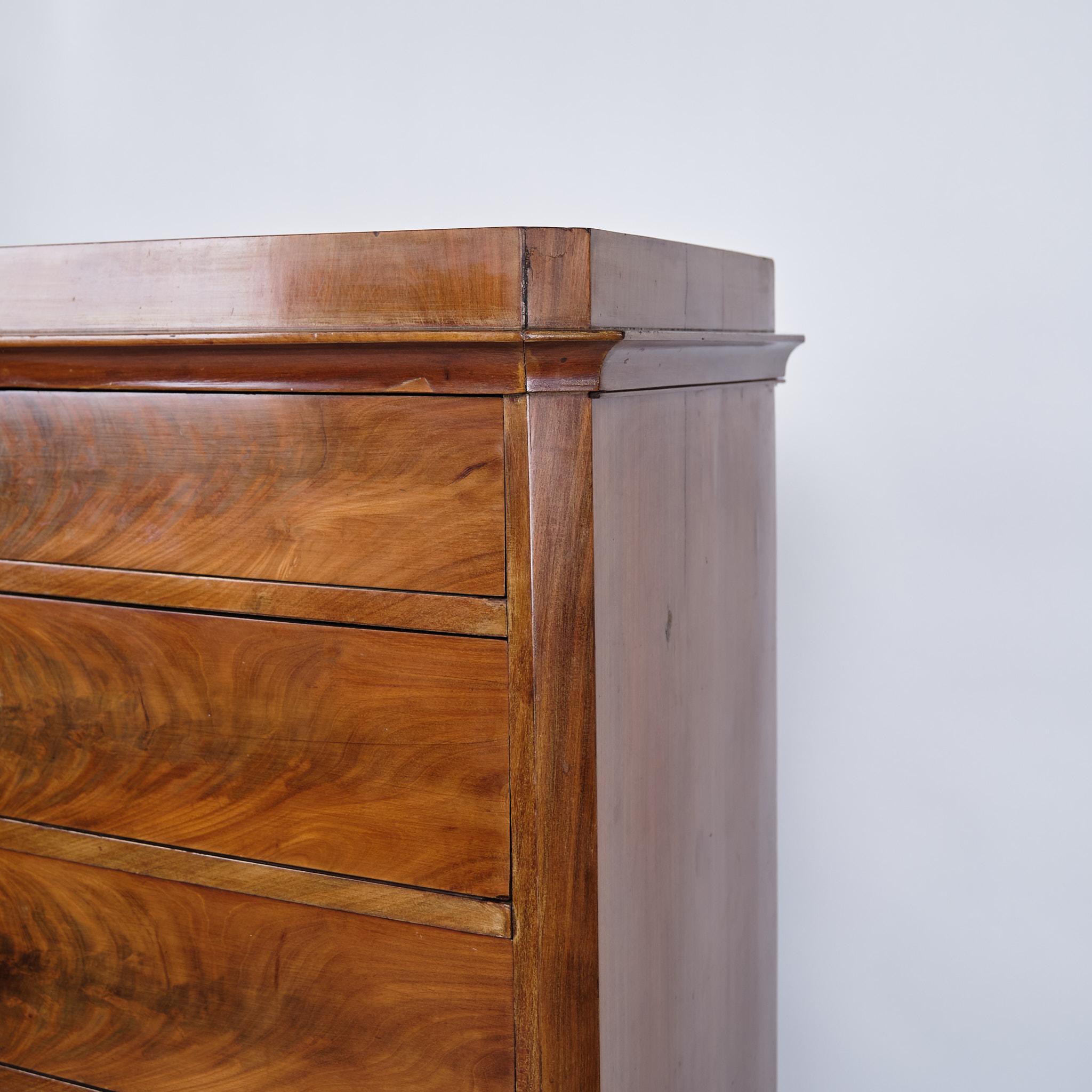 Metà XIX secolo Cassettiera in mogano con 7 cassetti  Dal 1860 in vendita